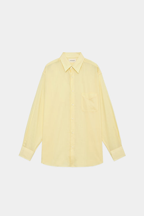 ORGANIC PERU PIMA COTTON LOAN COMFORT FIT SHIRT, Yellow