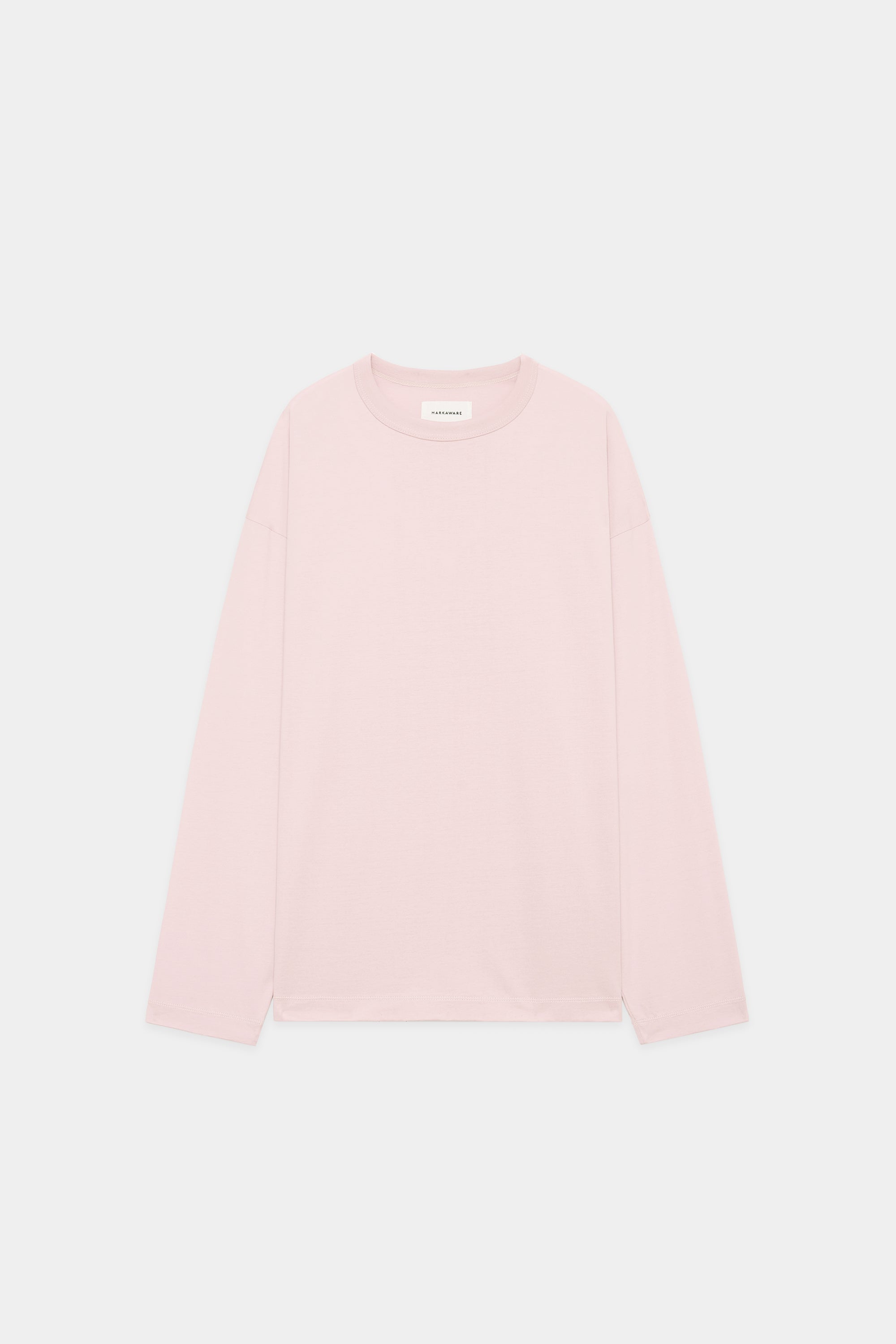 ORGANIC GIZA 80/2 KNIT  COMFORT-FIT Tee L/S, Pink