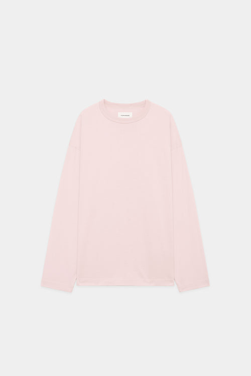 ORGANIC GIZA 80/2 KNIT  COMFORT-FIT Tee L/S, Pink