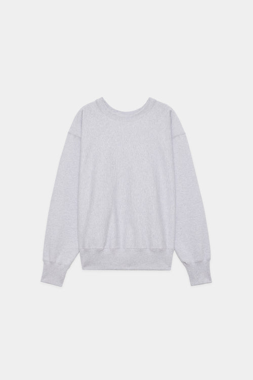 ORGANIC COTTON HEAVY FLEECE GYM JUMPER, Ash Gray