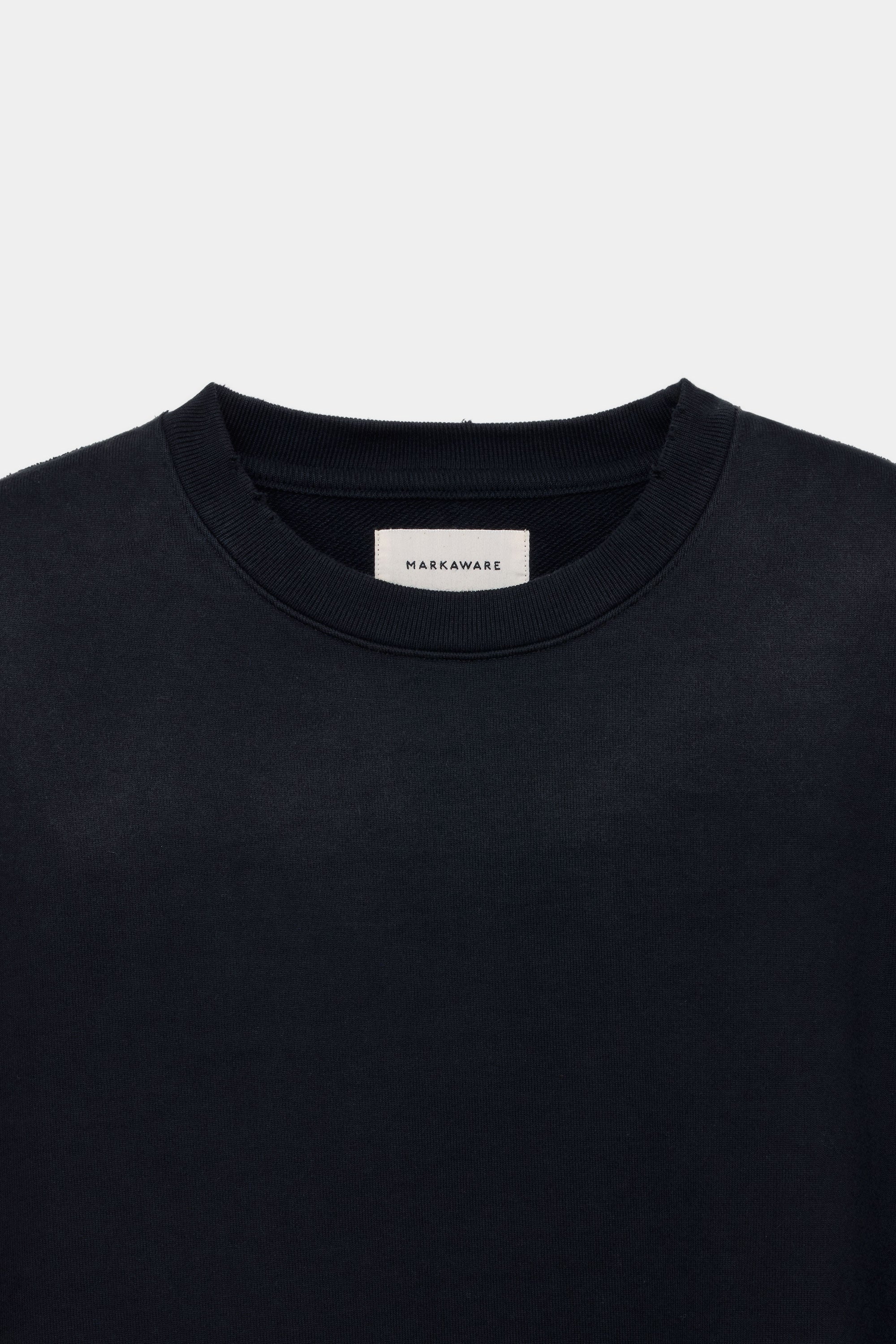 オーガニックコットンヘビー吊裏毛 / stirwise別注 ヒュージスウェット, Sunburn Black