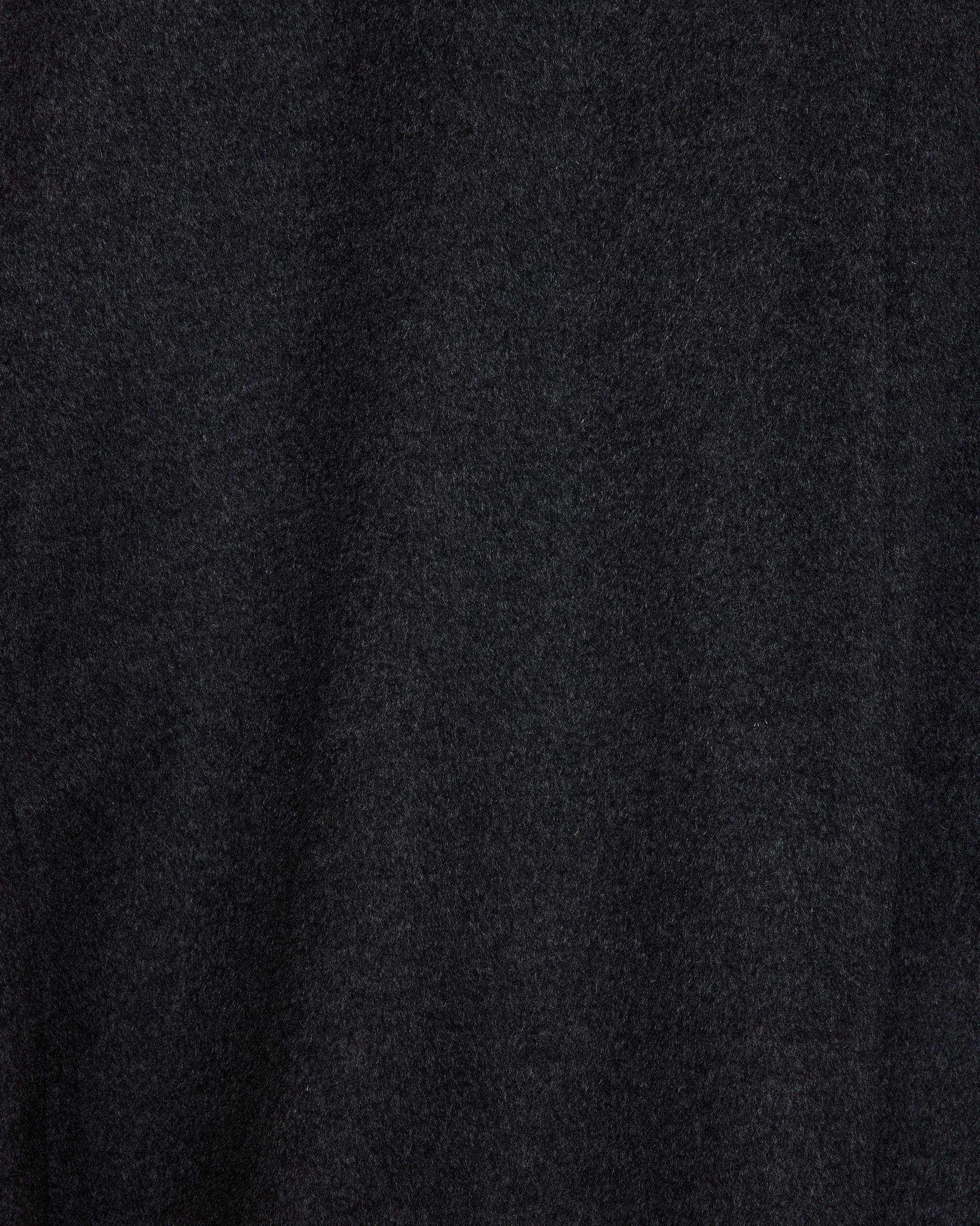 CASHMERE FLANNEL CASHMERE HALF COAT, Charcoal