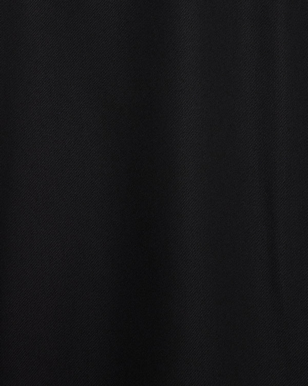 ORGANIC COTTON VOILE YARN TWILL ALBERT JACKET, Black