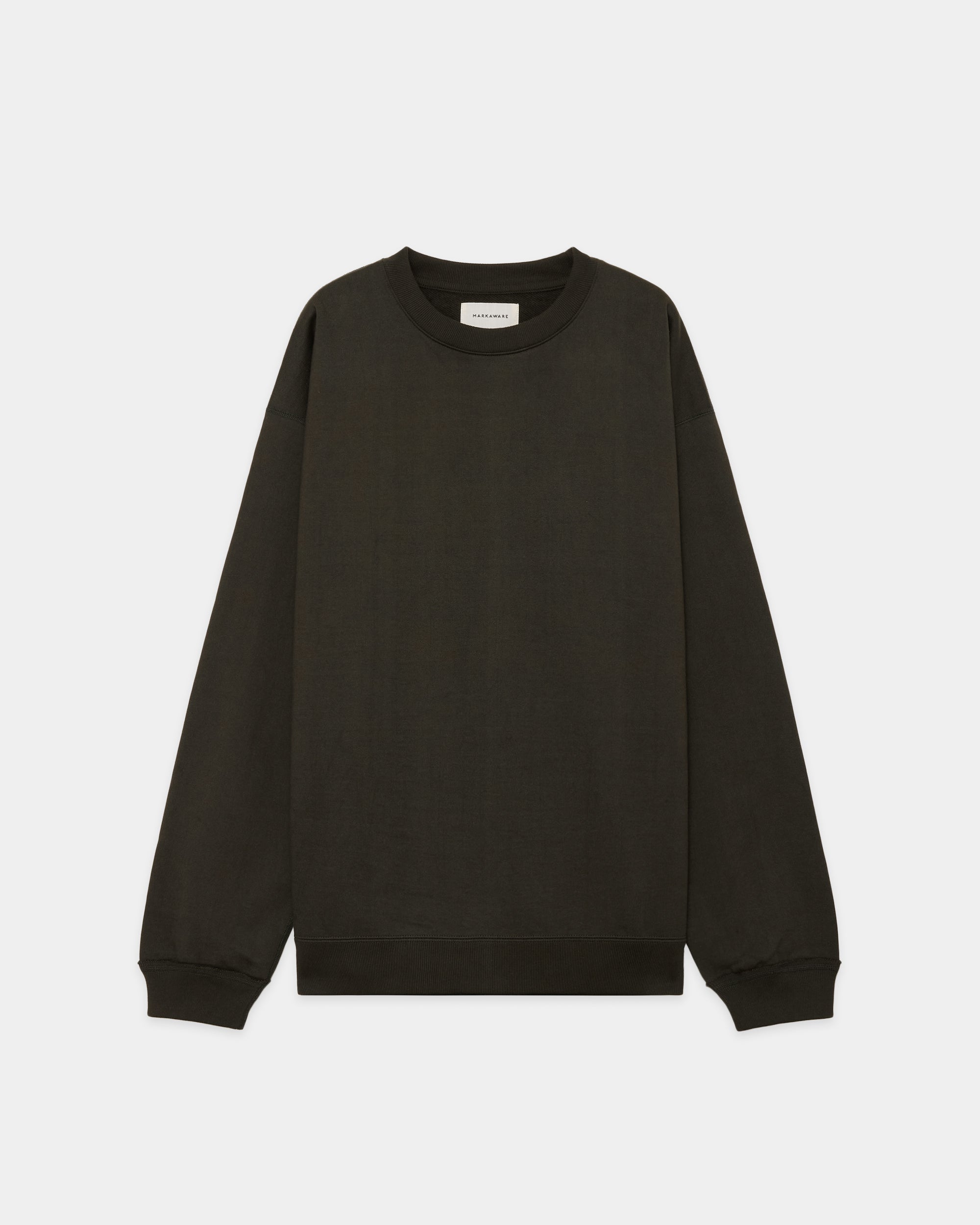 ORGANIC COTTON HEAVY FLEECE COMFORT SWEAT, Dark Olive