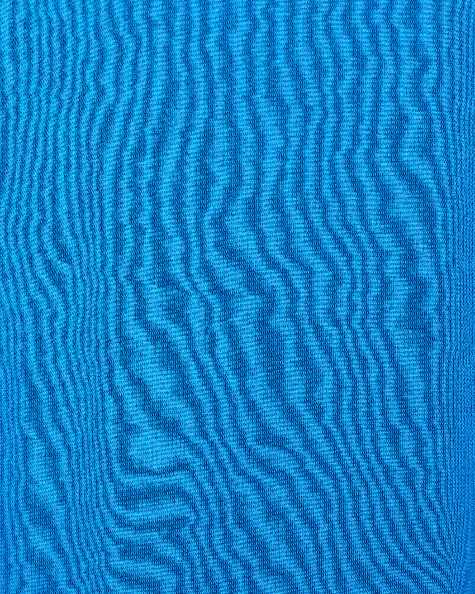 PERUVIAN PIMA ORGANIC COTTON KNIT MOCK NECK Tee, Blue