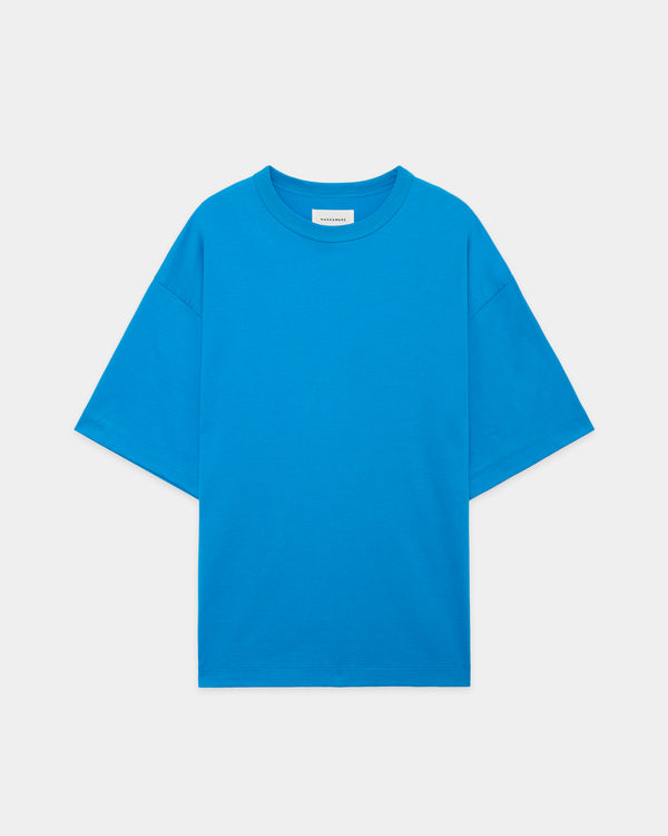PERUVIAN PIMA ORGANIC COTTON KNIT COMFORT FIT Tee, Blue