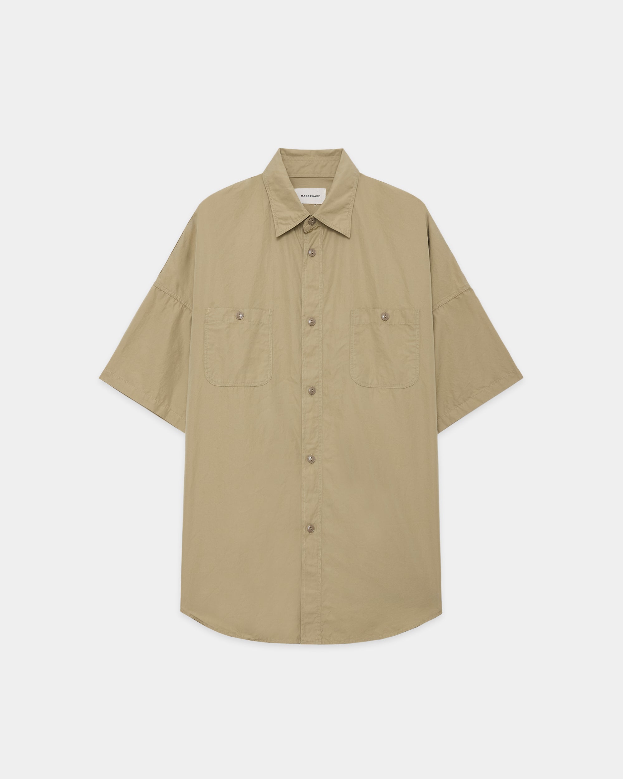 ULTRA LIGHT ALL WEATHER CLOTH TENT S/S LONG SHIRT, Beige