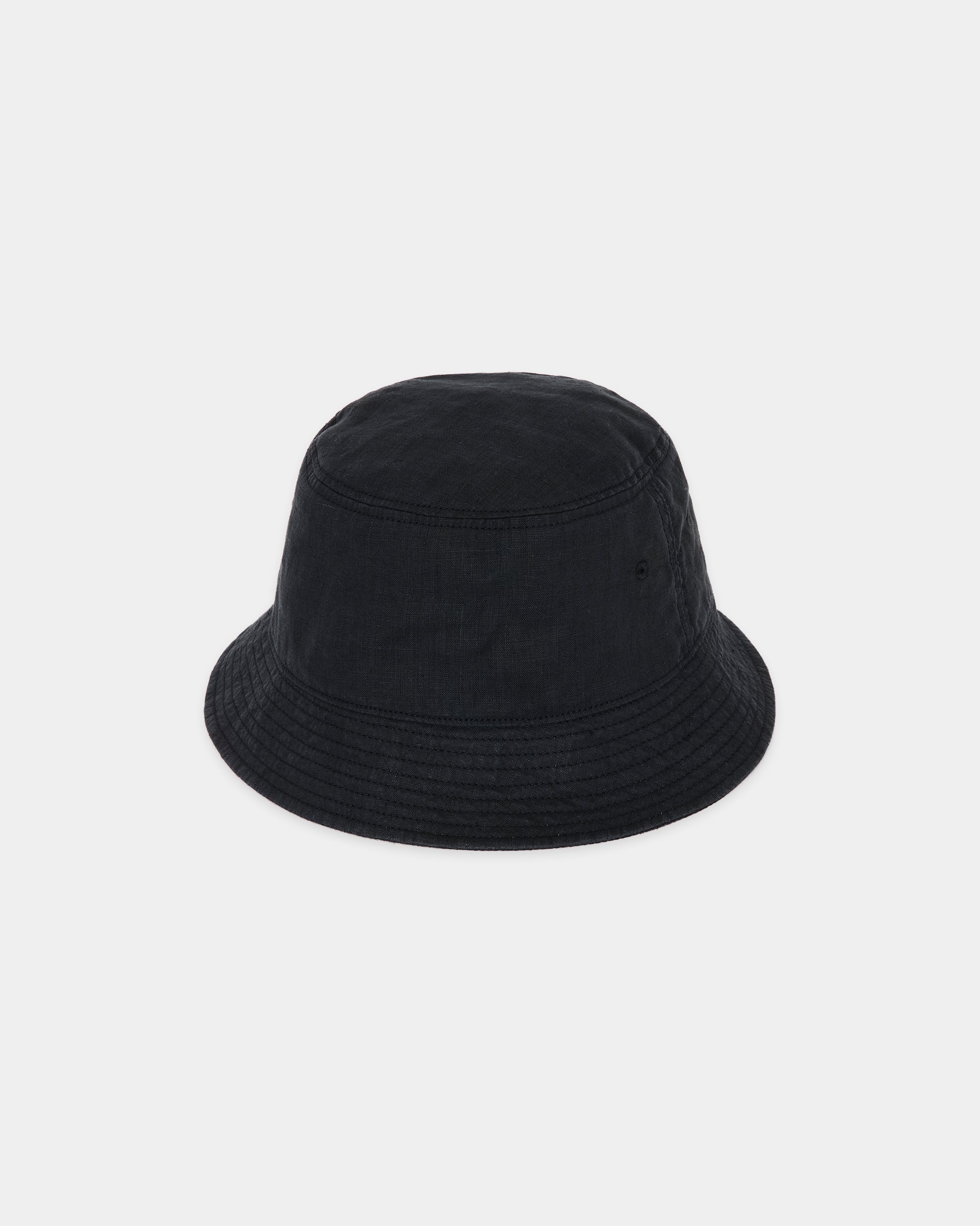 ヘンプ細布 / バケットハット, Black