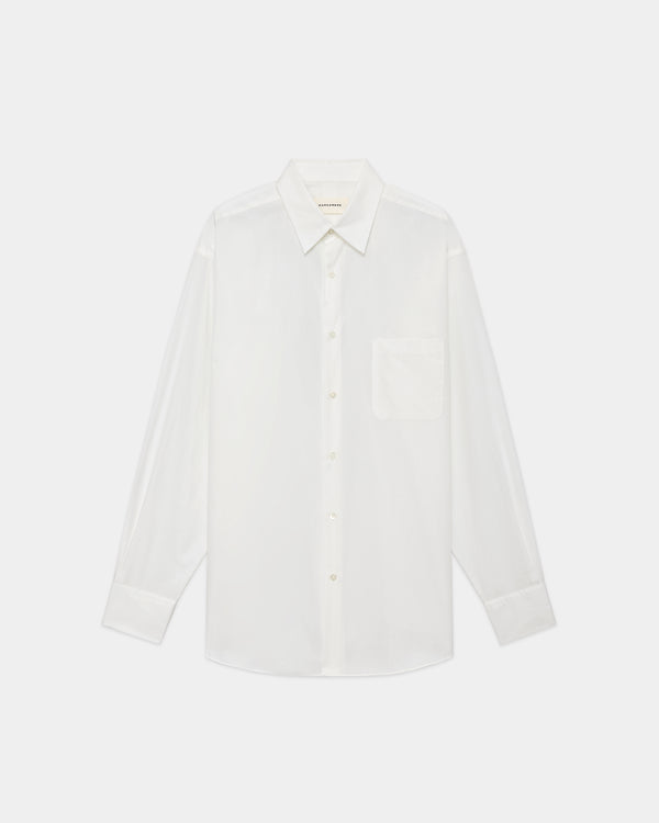 ペルーピマ60/1ブロード / コンフォートフィットシャツ, White