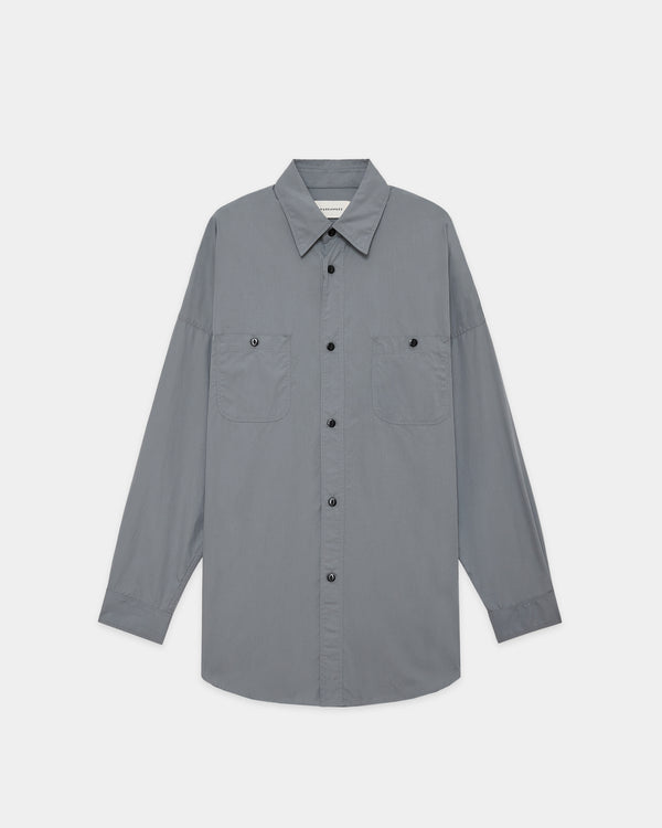 ペルーピマ60/1ブロード / テントロングシャツ, Dolphin Gray