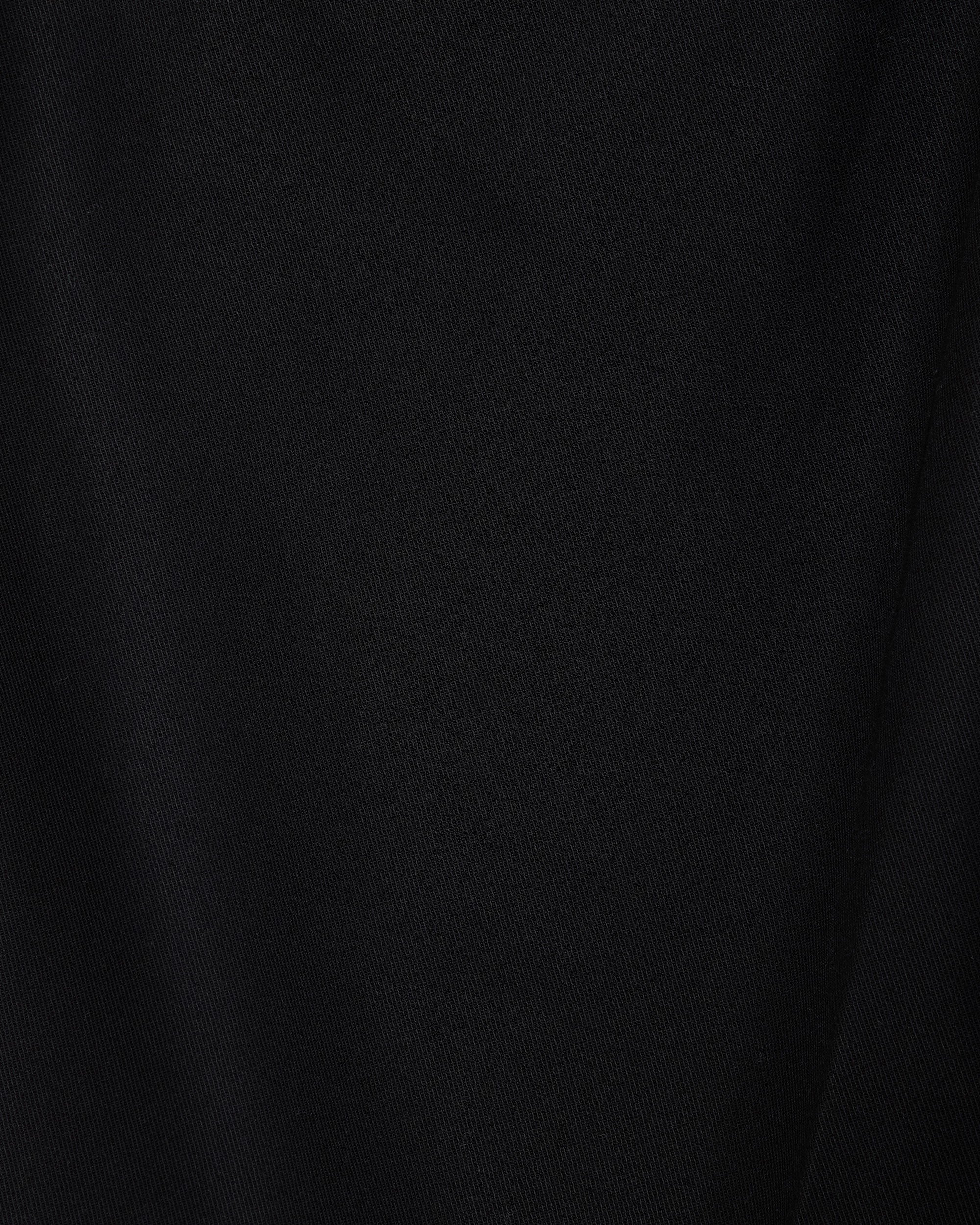 ORGANIC COTTON GABARDINE WIDE STRAIGHT TROUSERS, Black