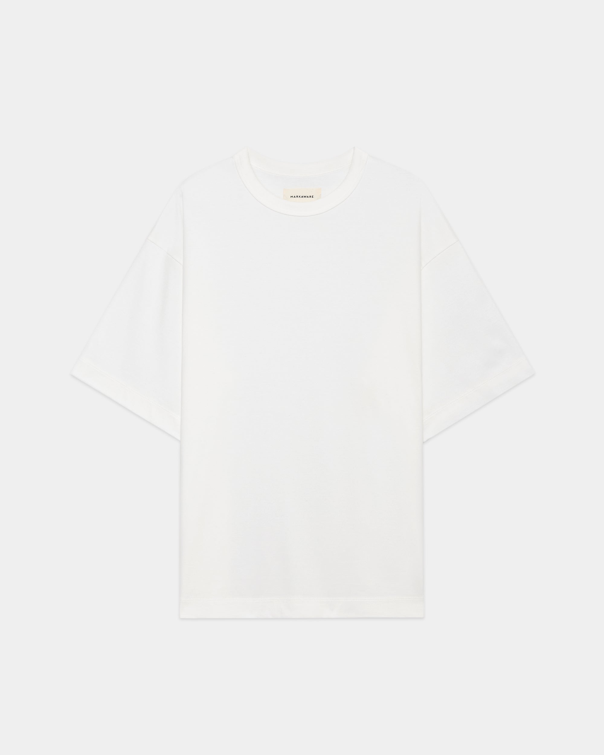 ORGANIC GIZA 60/3 SURVIVAL KNIT COMFORT FIT Tee, White