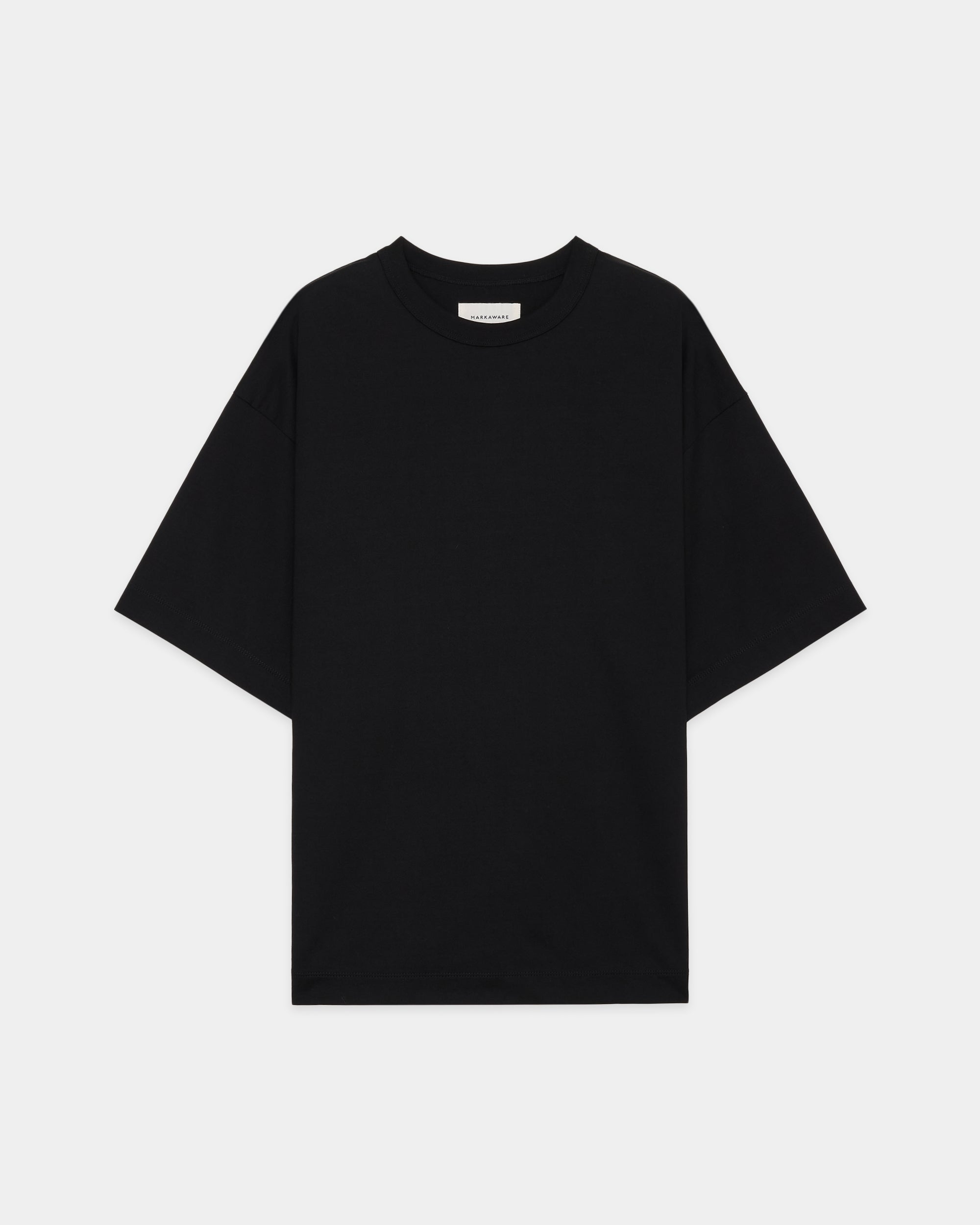 オーガニックGIZA 60/3 サバイバル天竺 / コンフォートフィットTee, Black