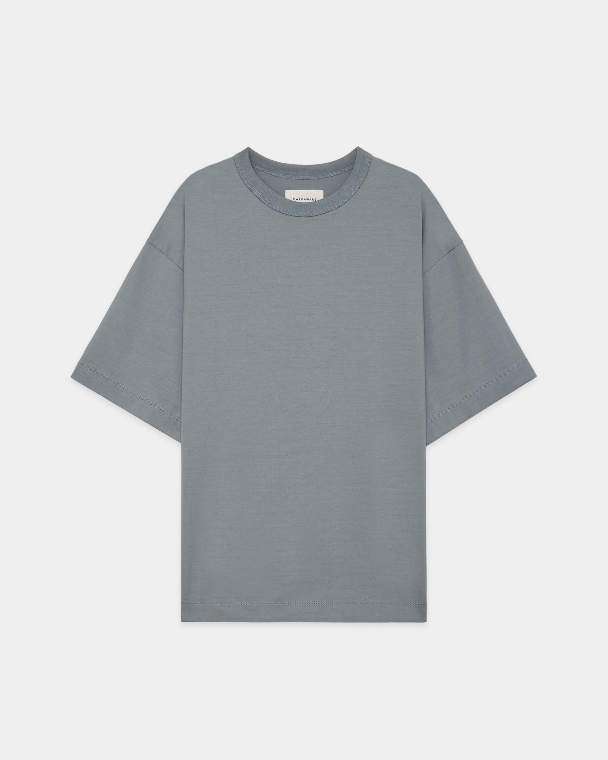 ORGANIC GIZA 60/3 SURVIVAL KNIT COMFORT FIT Tee, Dolphin Gray