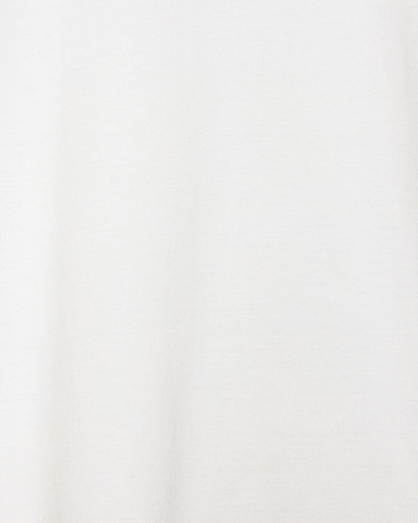 ORGANIC GIZA 60/3 SURVIVAL KNIT COMFORT FIT Tee, White