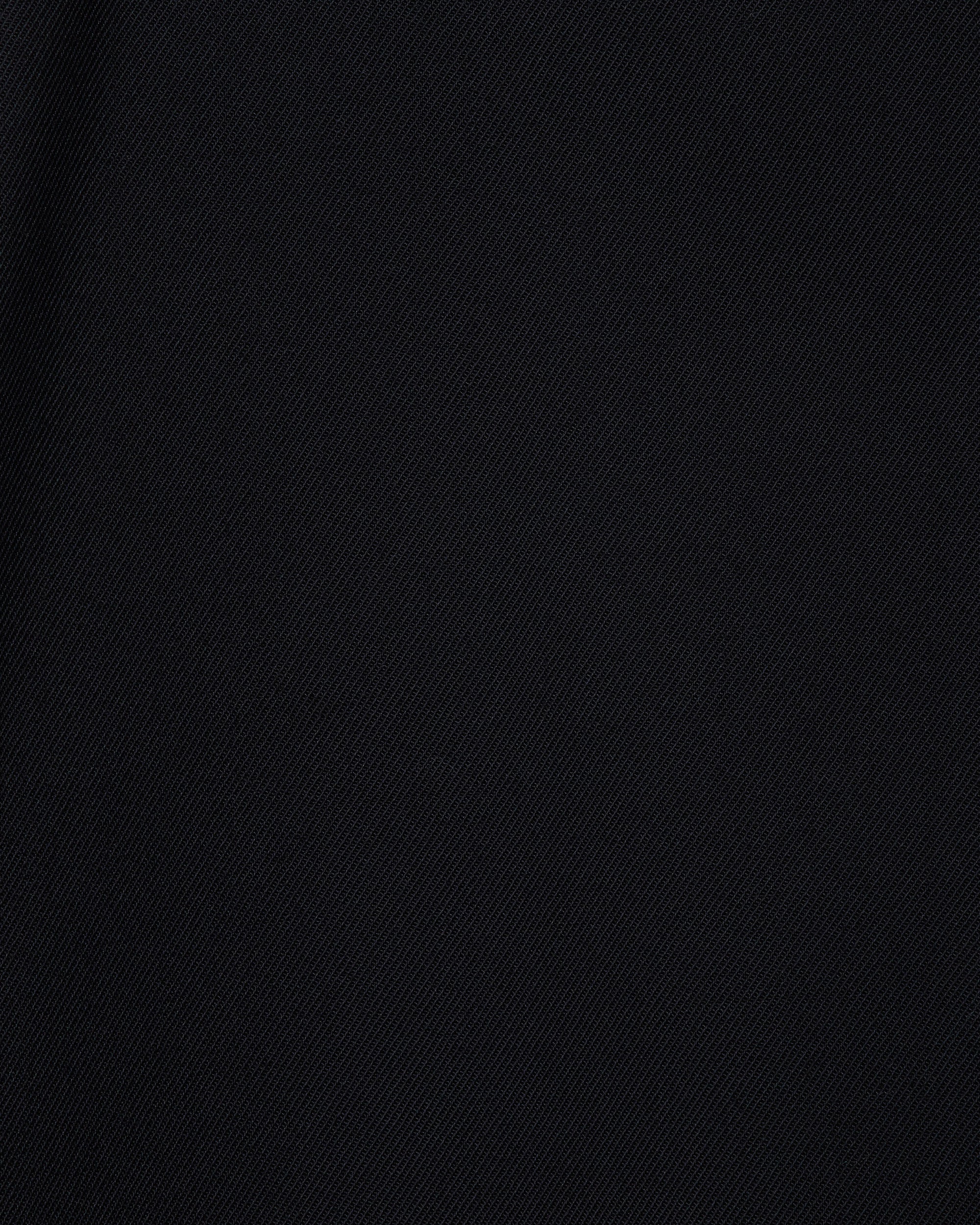 3/60 オーガニックウールサバイバルクロス® / フラットテーパードトラウザーズ, Black