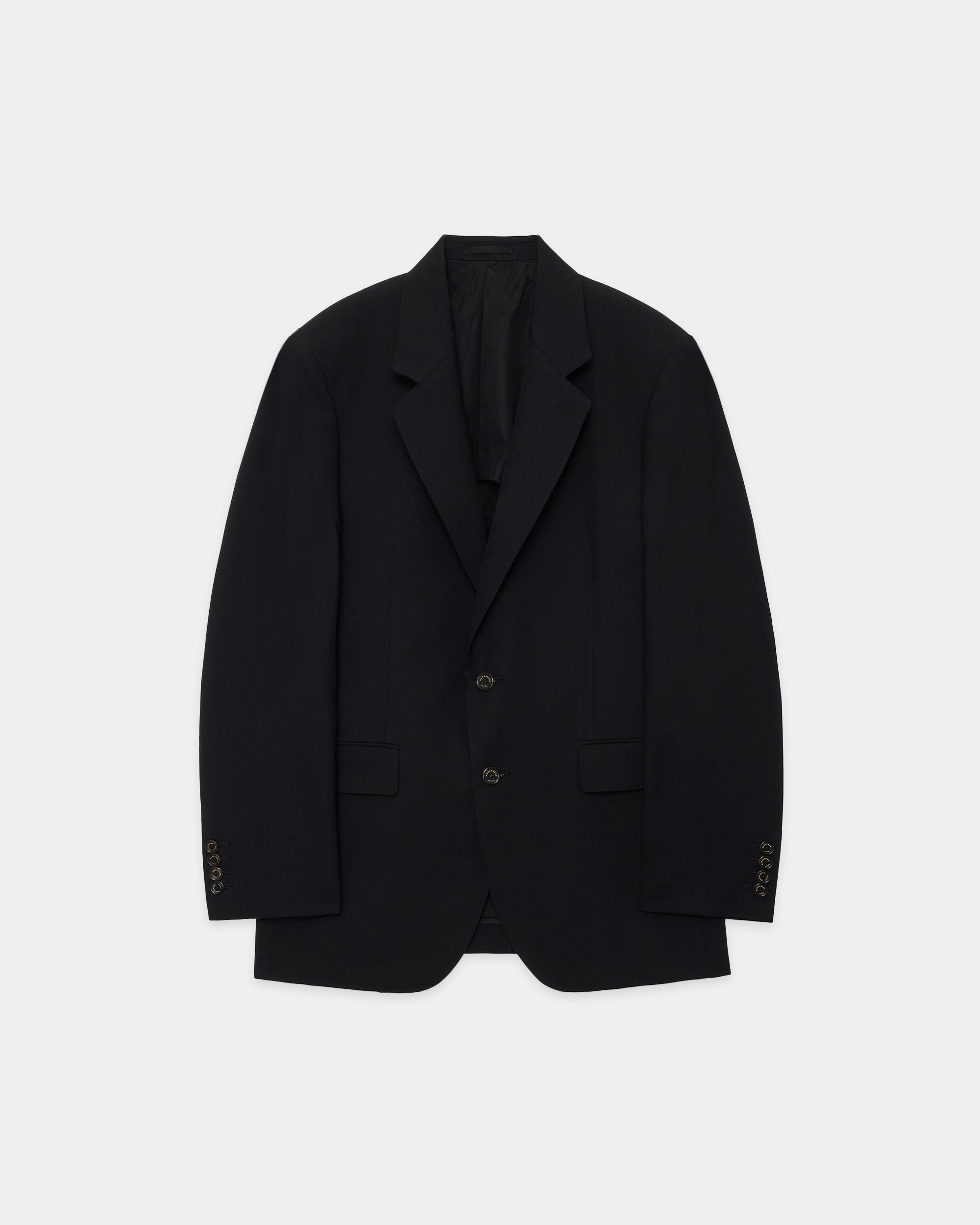3/60 オーガニックウールサバイバルクロス® / ラ・レオーナジャケット, Black