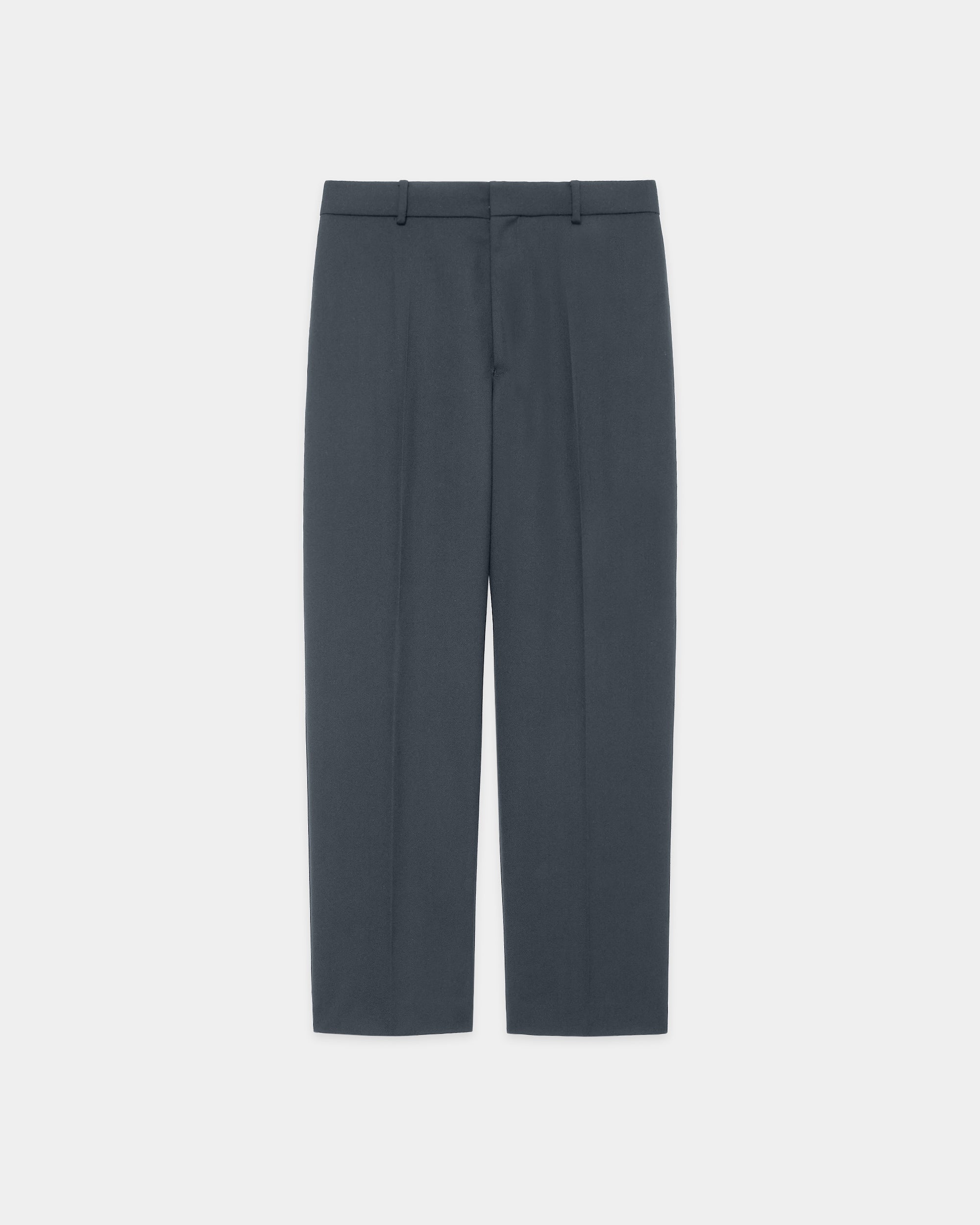 3/60 オーガニックウールサバイバルクロス® / フラットテーパードトラウザーズ, Forest Gray