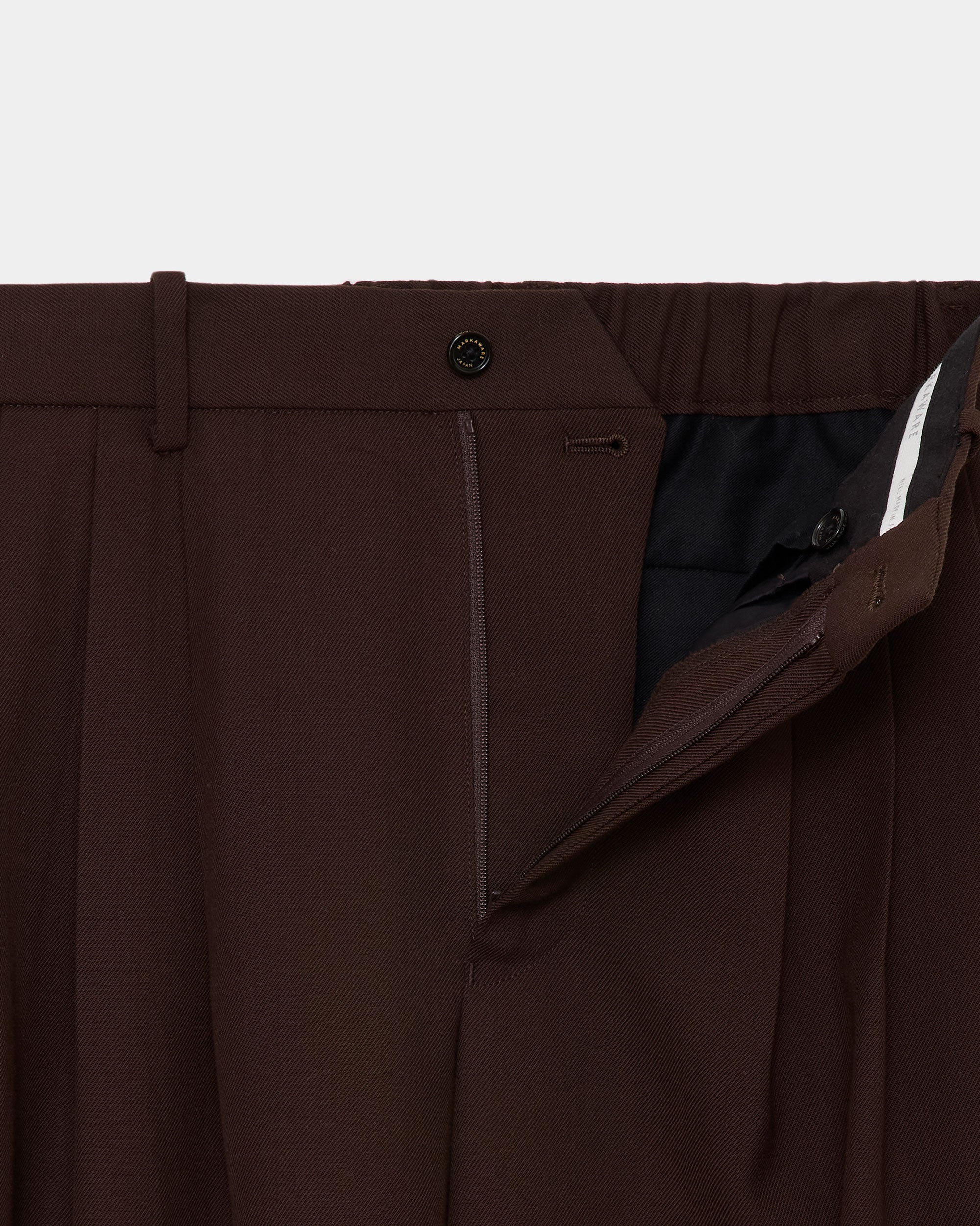 ORGANIC WOOL SURVIVAL CLOTH® TRIPLE PLEATED WIDE TROUSERS, Olive Drab