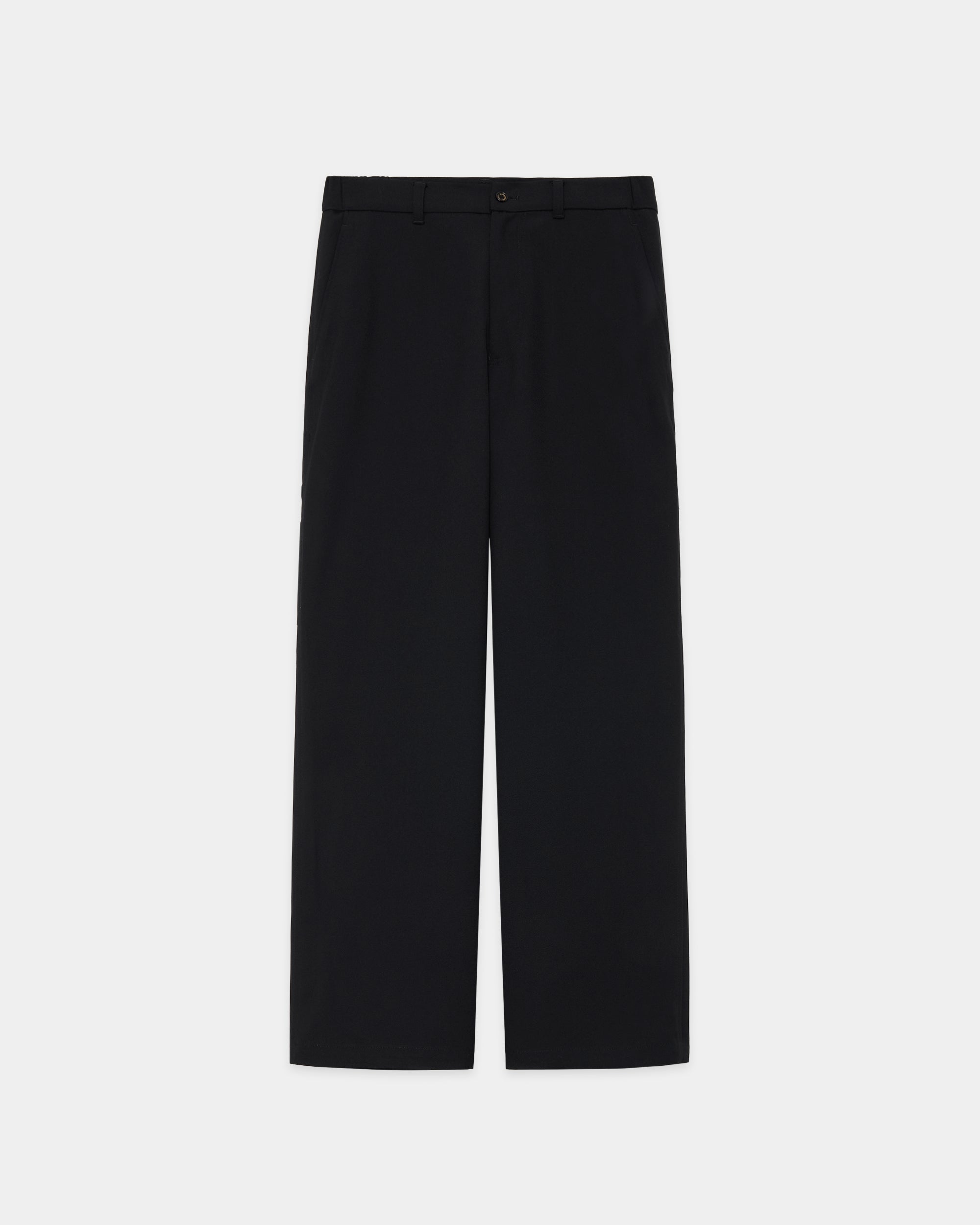 ORGANIC WOOL SURVIVAL CLOTH® WIDE CARPENTER PANTS II, Black