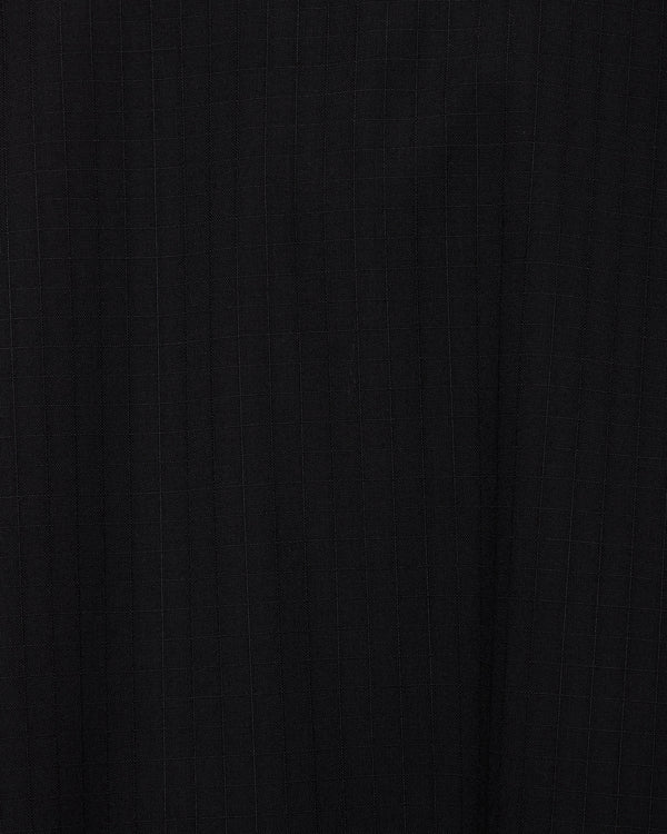 2/60 WOOL TYPEWRITER CLOTH HALF ZIP TRACK JACKET, Black