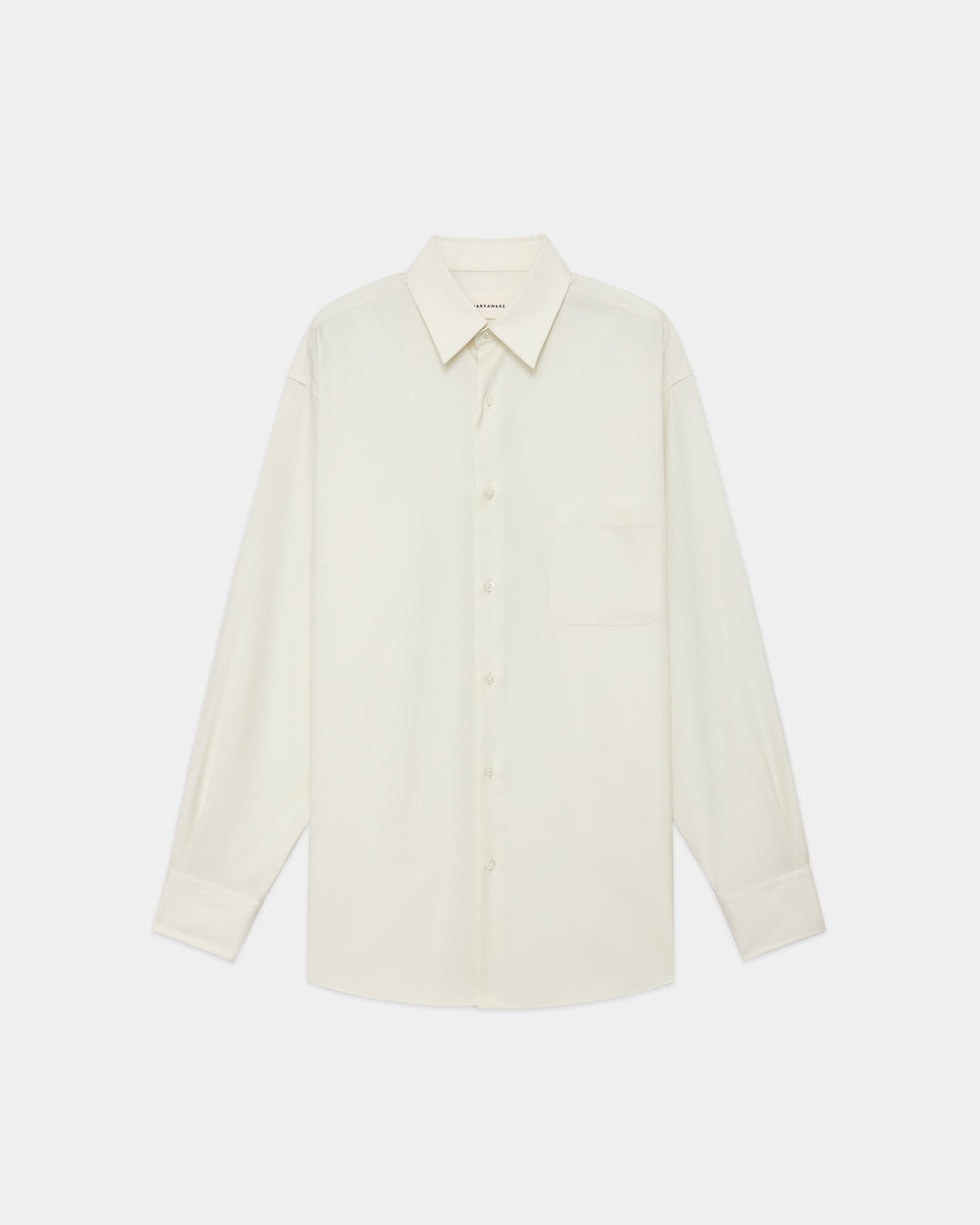 SUPER 160s WASHABLE  WOOL OXFORD COMFORT FIT SHIRT, Pearl Gray
