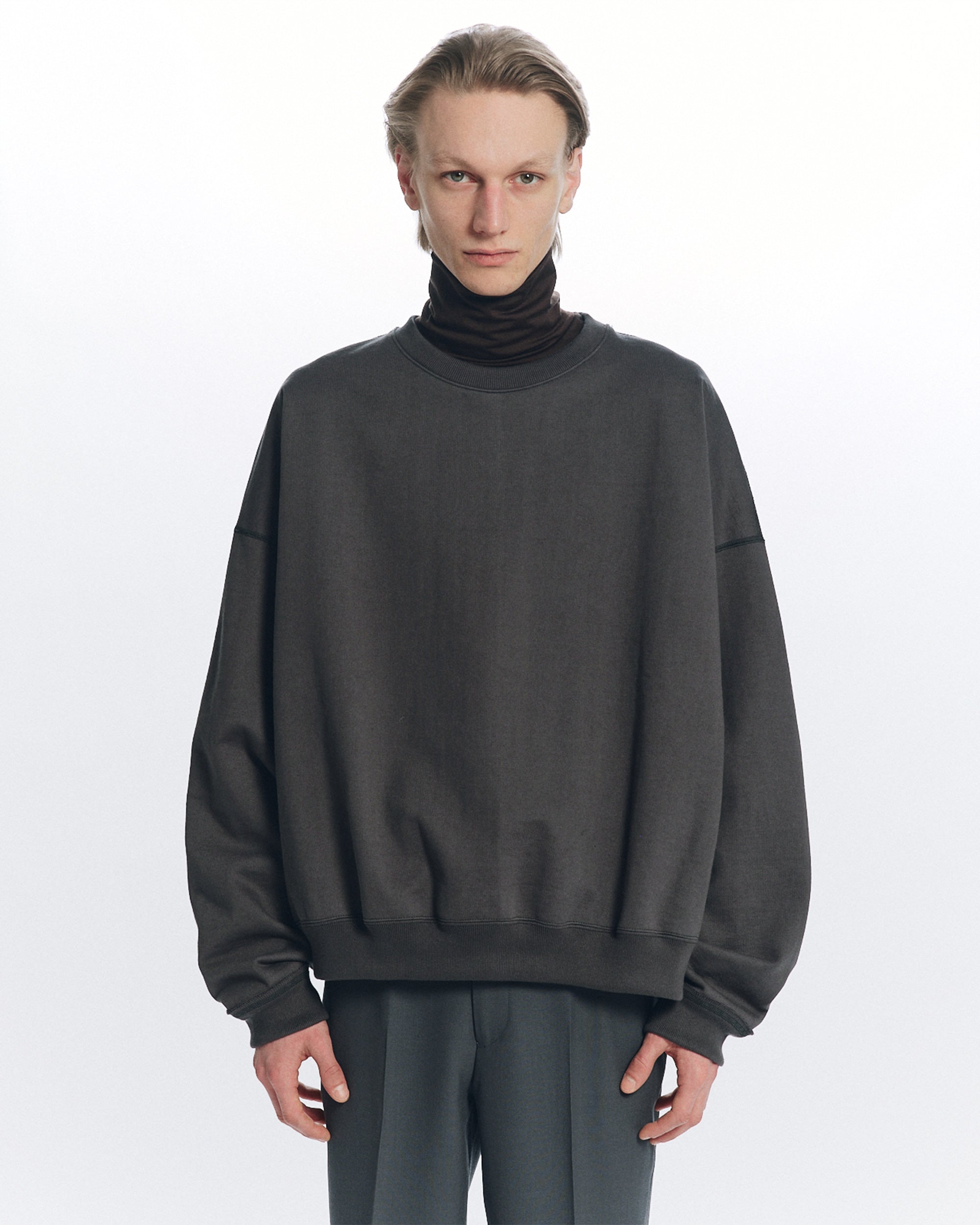 オーガニックコットンヘビー吊裏毛 / ヒュージスウェットショート, Forest Gray