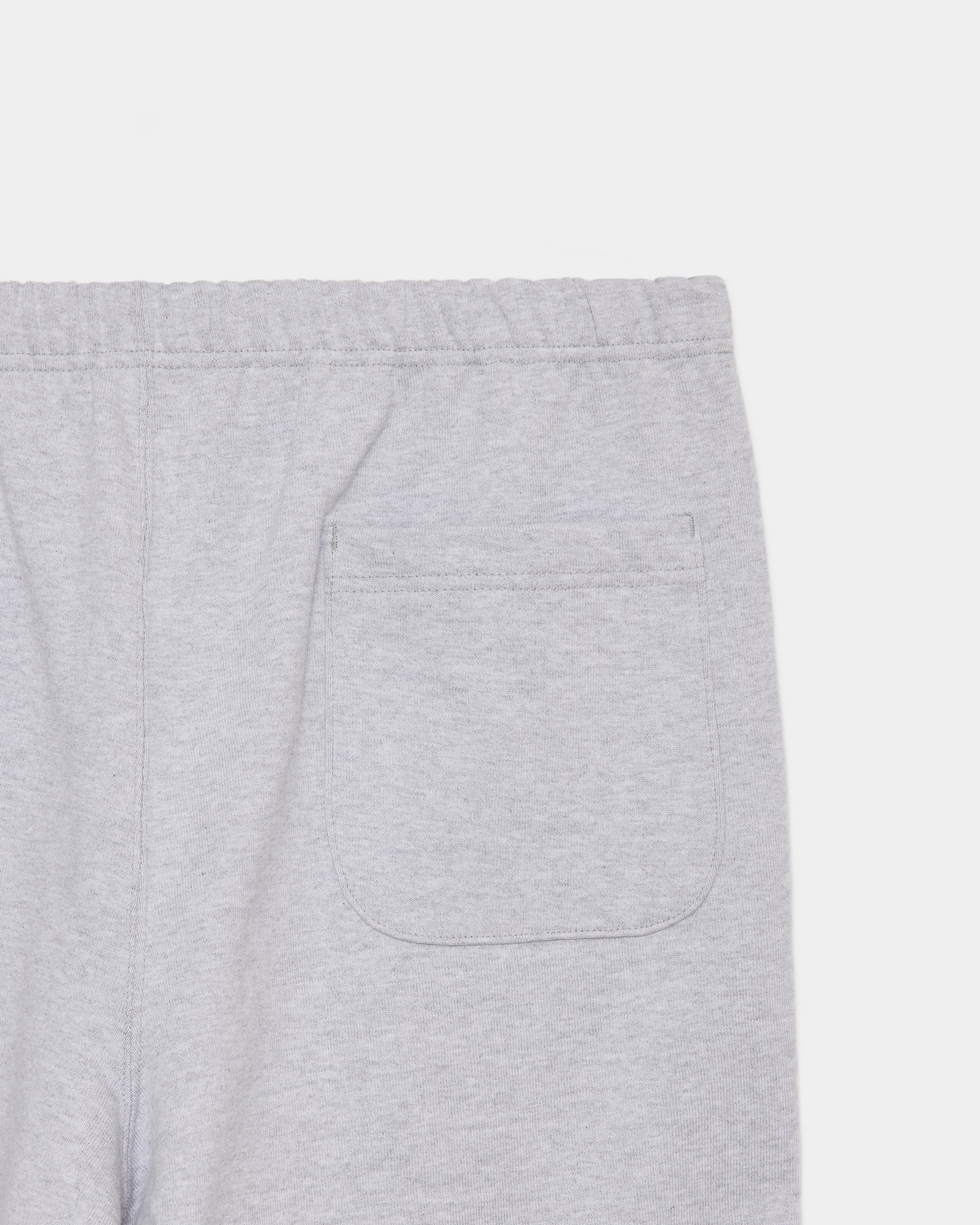 ORGANIC COTTON HEAVY FLEECE WIDE GYM PANTS, Ash Gray