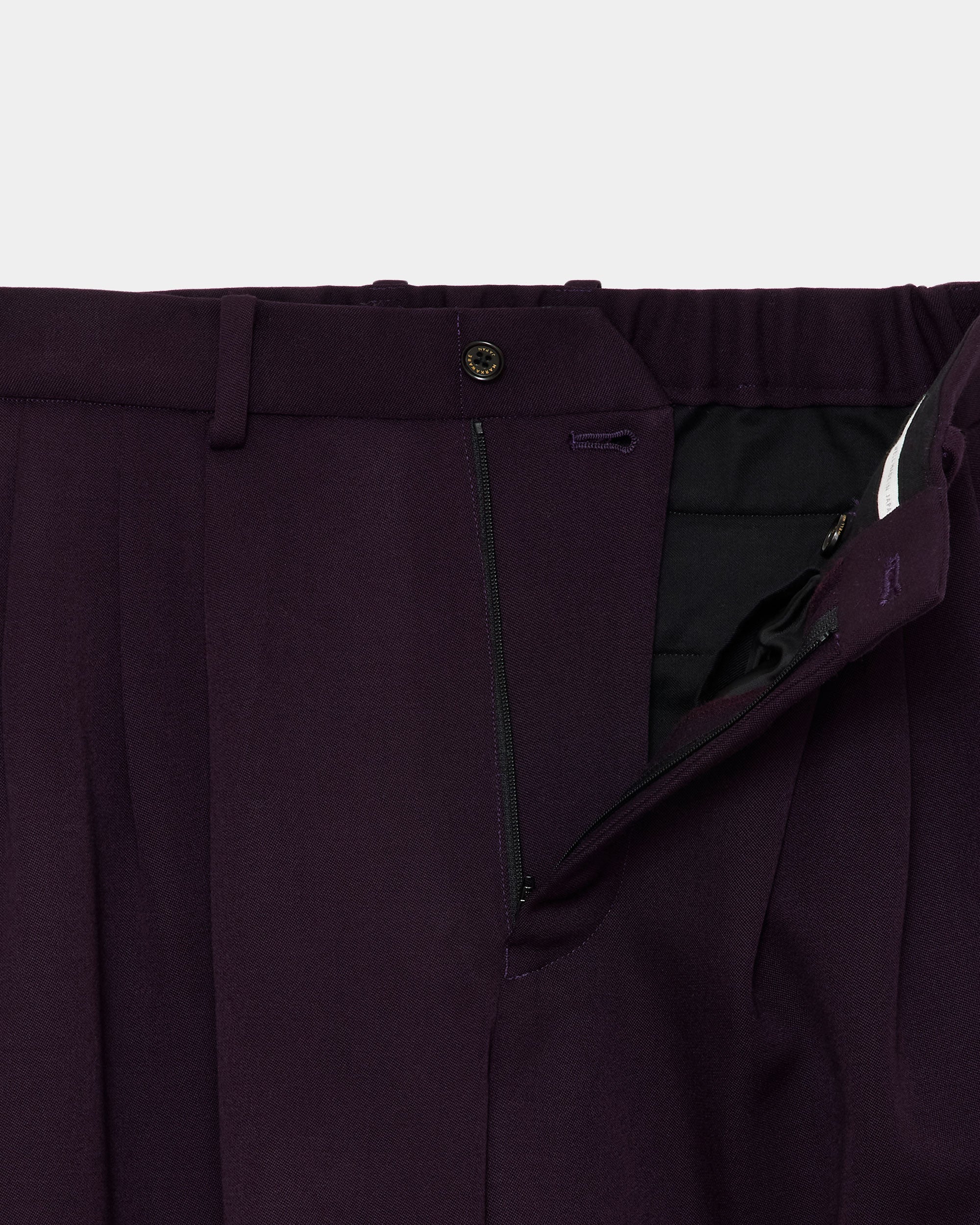 ポロワースタキシードクロス / トリプルプリーテッドワイドトラウザーズ, Purple