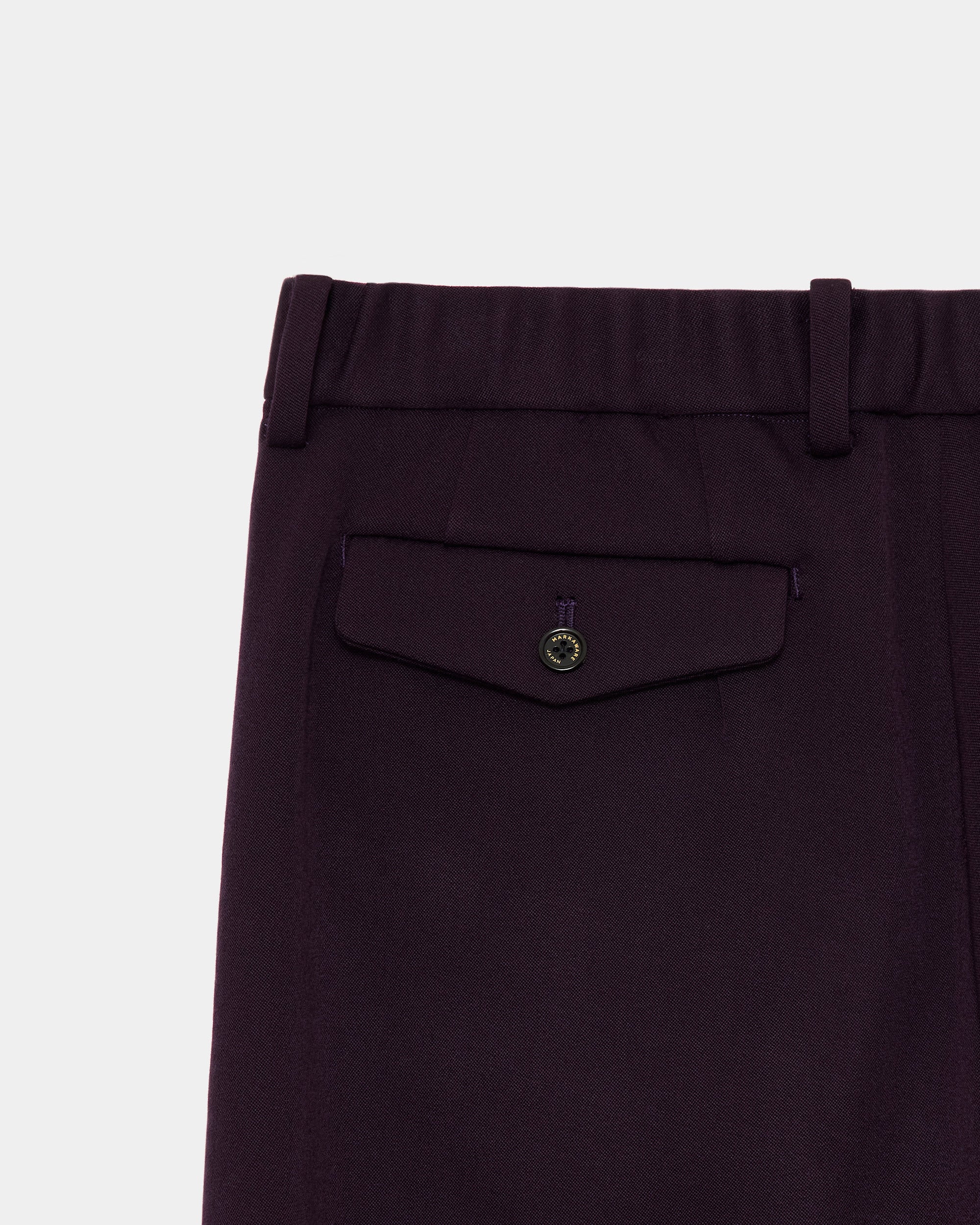 ポロワースタキシードクロス / トリプルプリーテッドワイドトラウザーズ, Purple