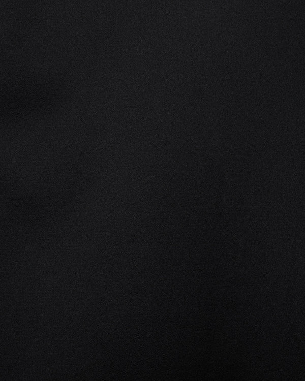 BRATAC SILK × CASHMERE SATIN COACH JACKET II, Black