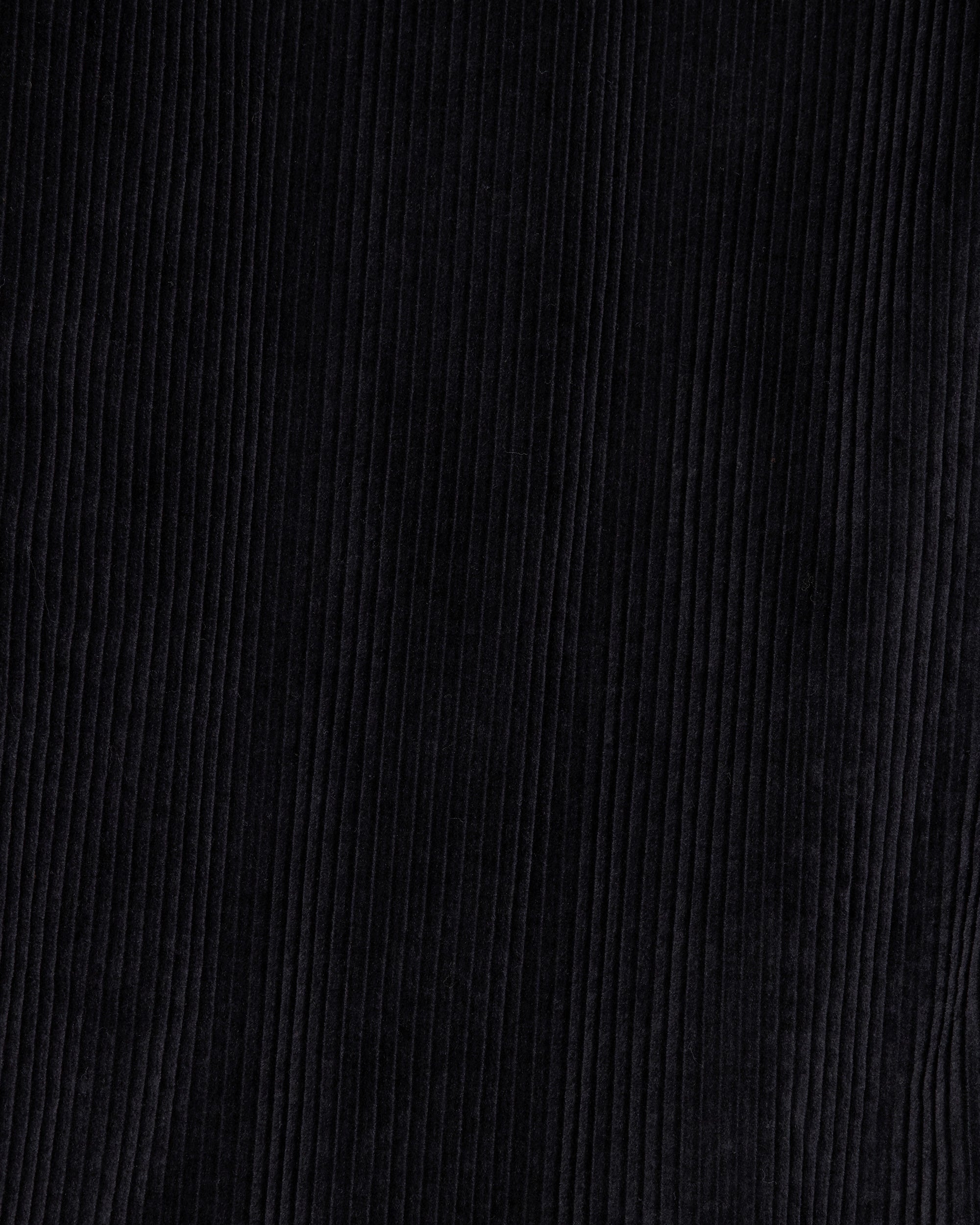 ORGANIC COTTON 6-WALE CORDUROY PUFFED MANDARIN COLLAR WORK JACKET, Black
