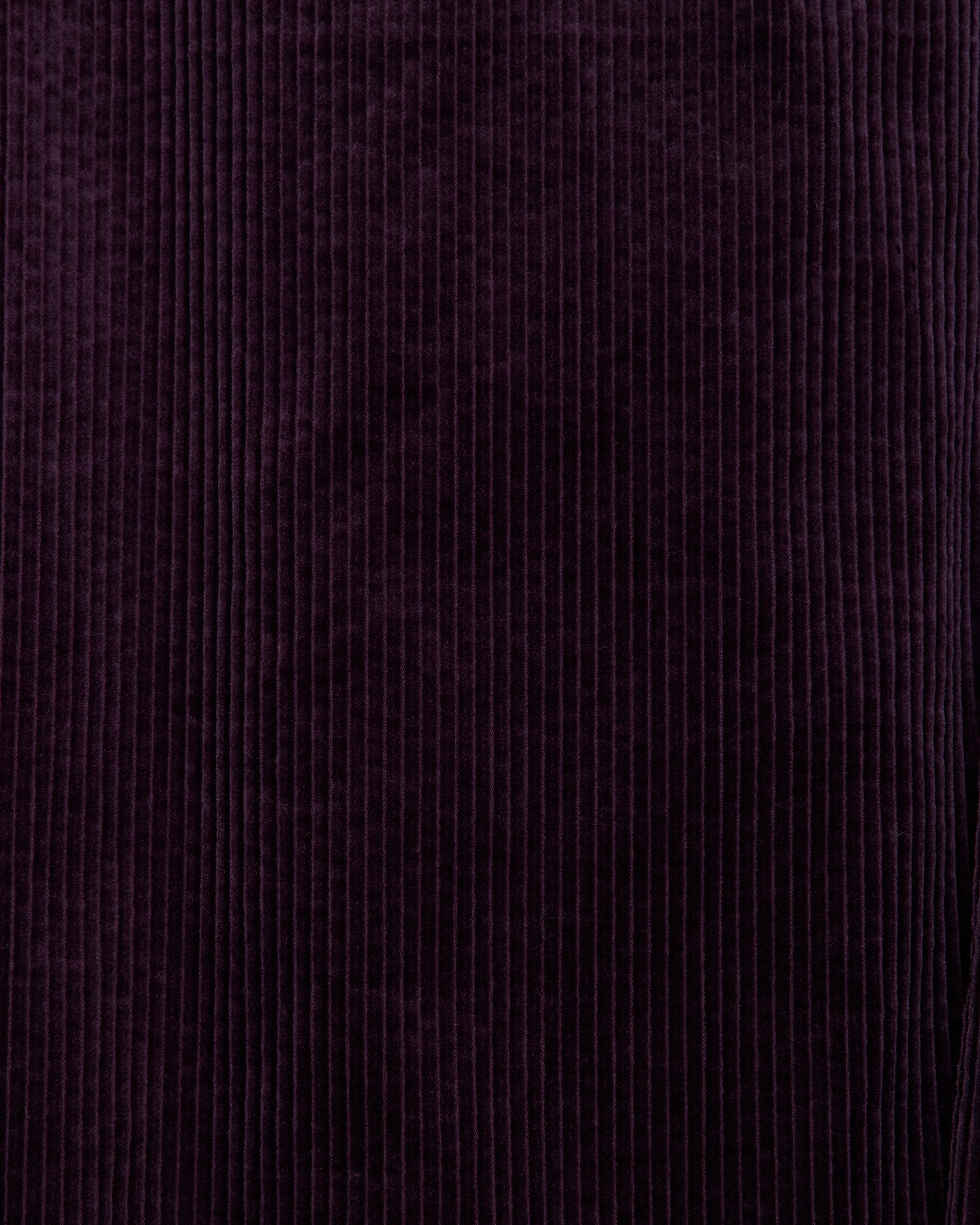 ORGANIC COTTON 6-WALE CORDUROY PUFFED MANDARIN COLLAR WORK JACKET, Purple