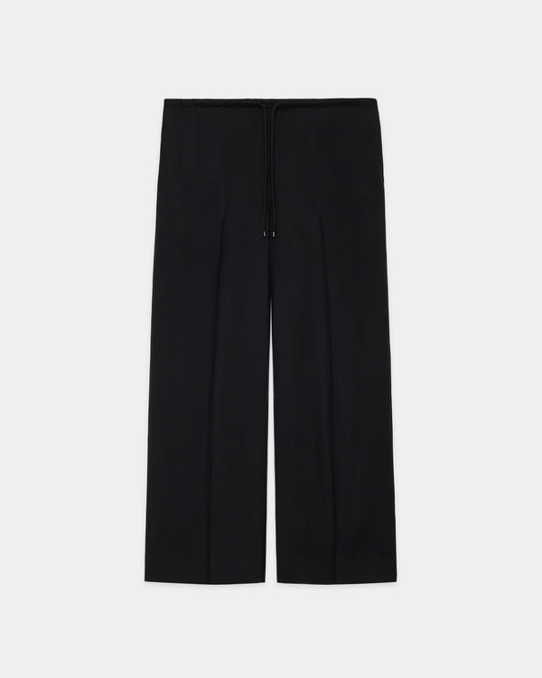 2/80 ORGANIC WOOL VIYELLA PAJAMA PANTS, Black