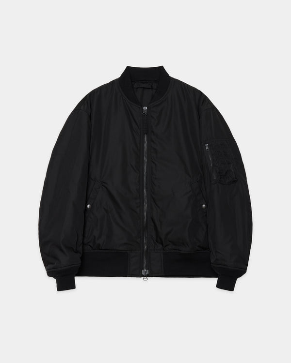 シルクヘビーツイル / MA-1, Black