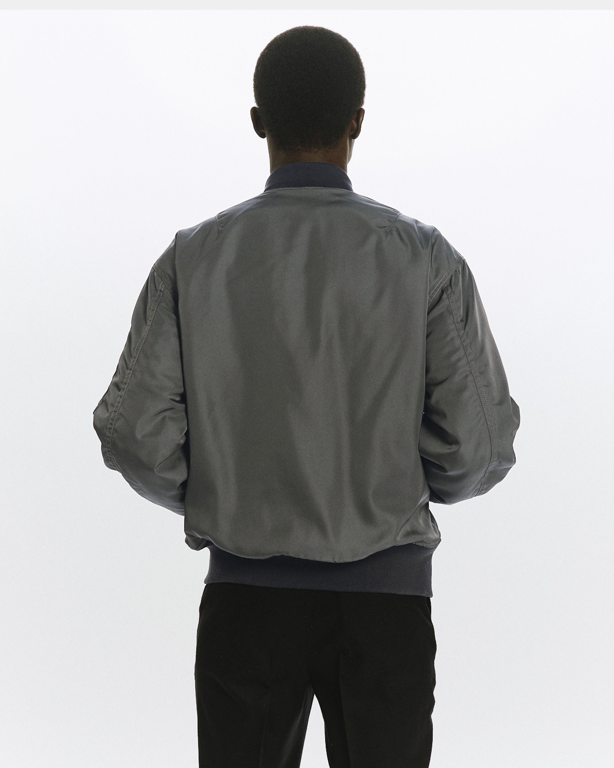 SILK HEAVY TWILL MA-1, Sage Green