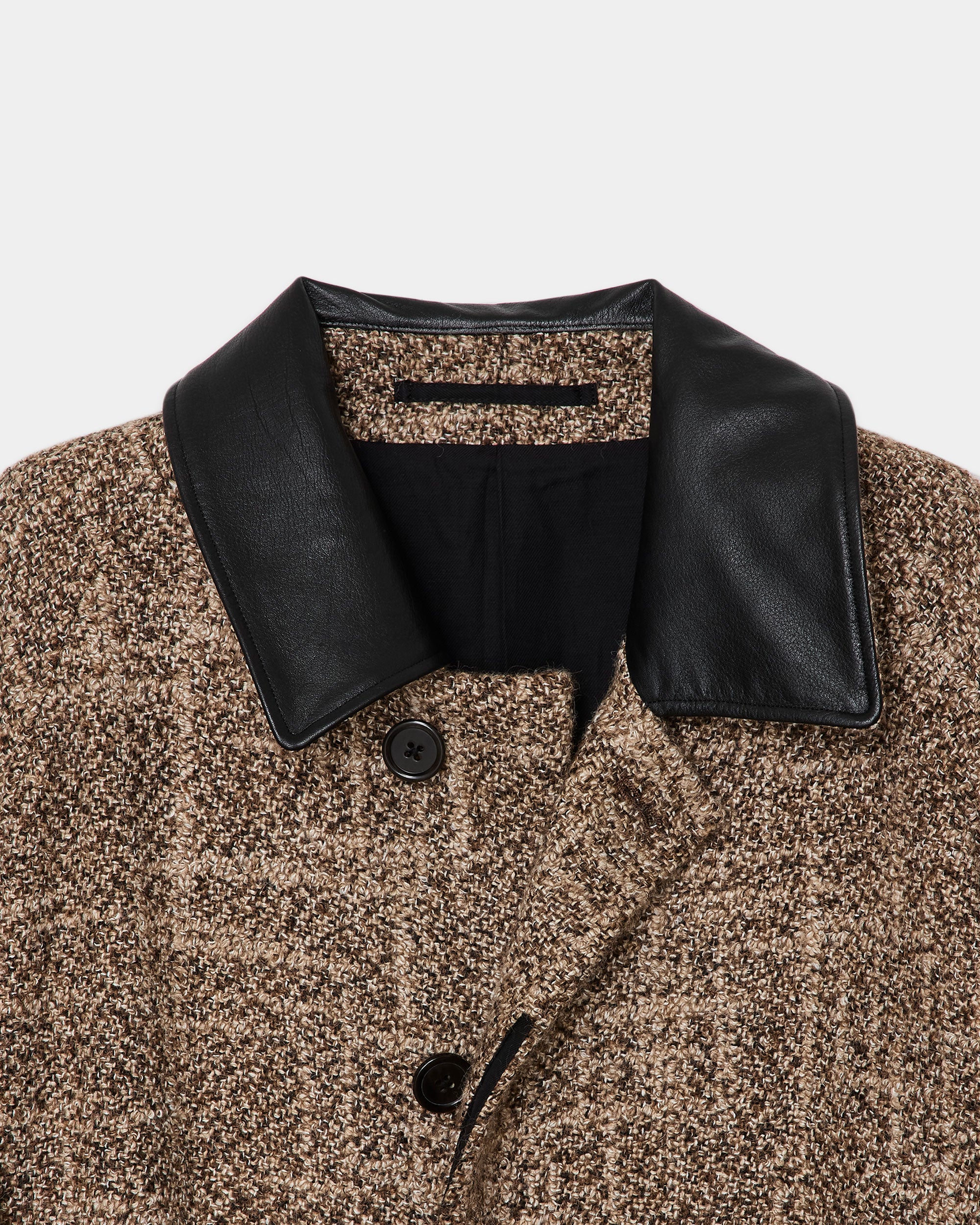 アルパカ スラブ ツィード / ウォークアバウトコートII, Natural Color Mix