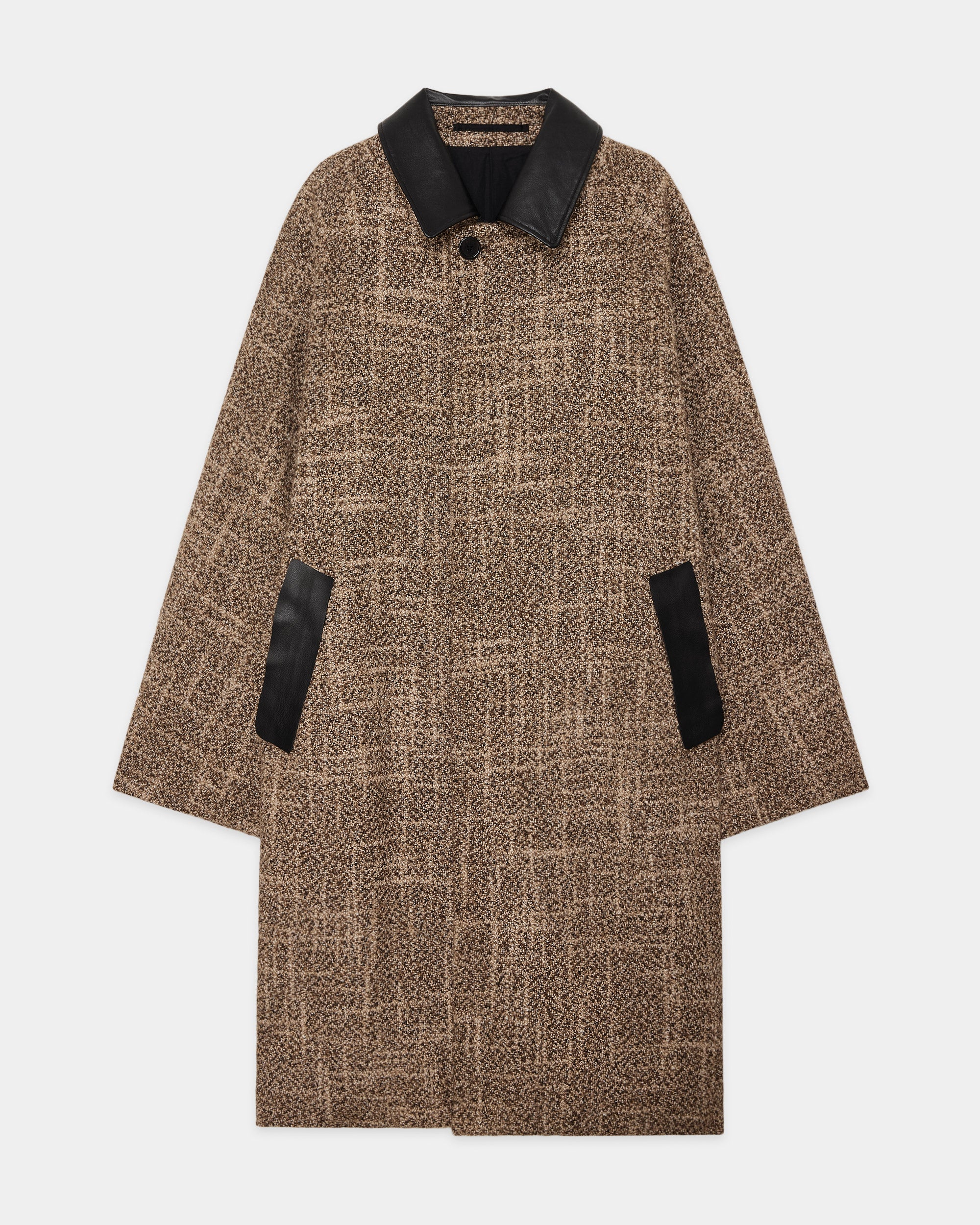 アルパカ スラブ ツィード / ウォークアバウトコートII, Natural Color Mix