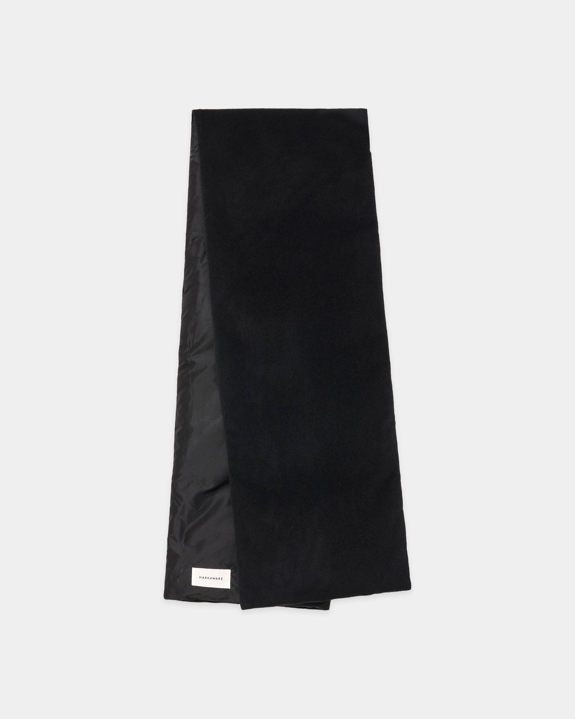 【PARKING別注】 カシミヤフランネル / マフラー with マグネット, Black