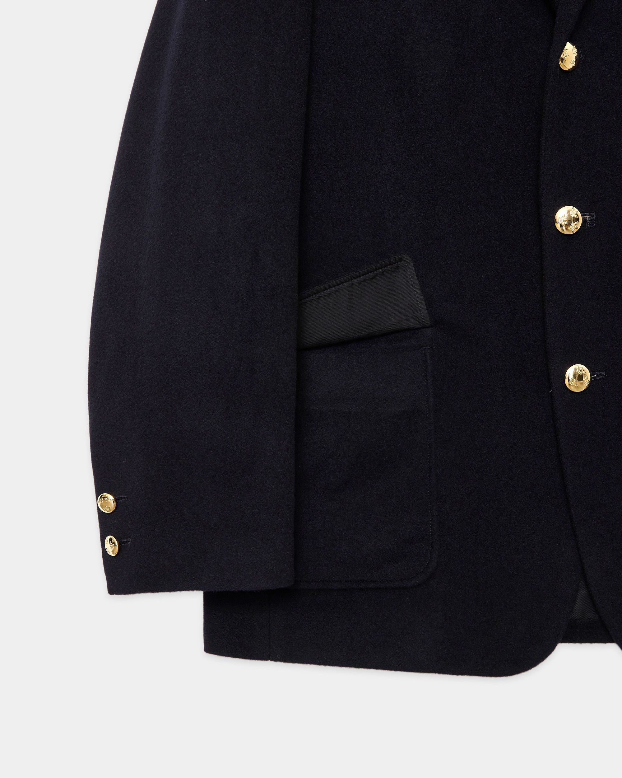 カシミヤフランネル / カシミヤブレザー, D Navy