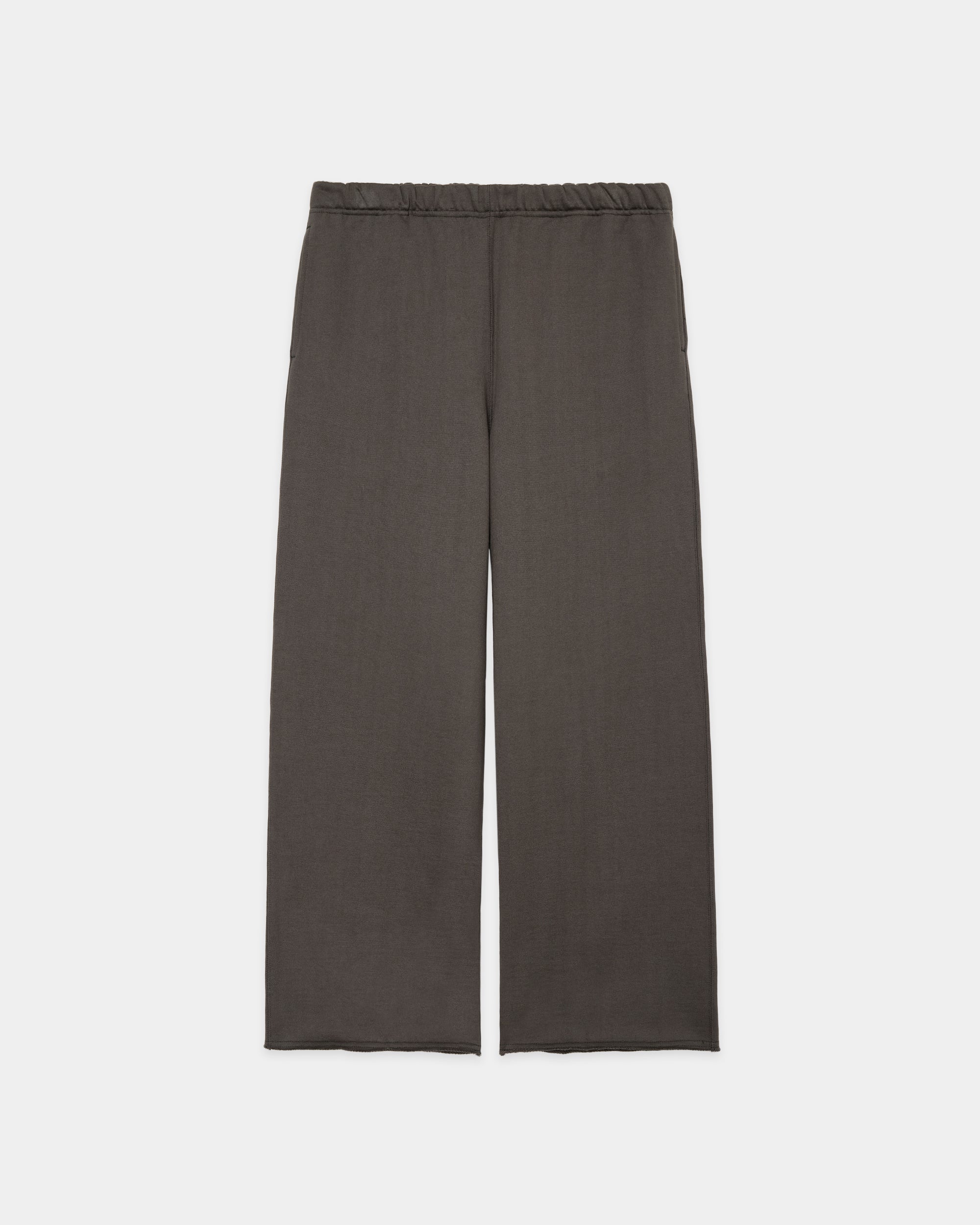 オーガニックコットンヘビー吊裏毛 / ワイドジムパンツ, Charcoal