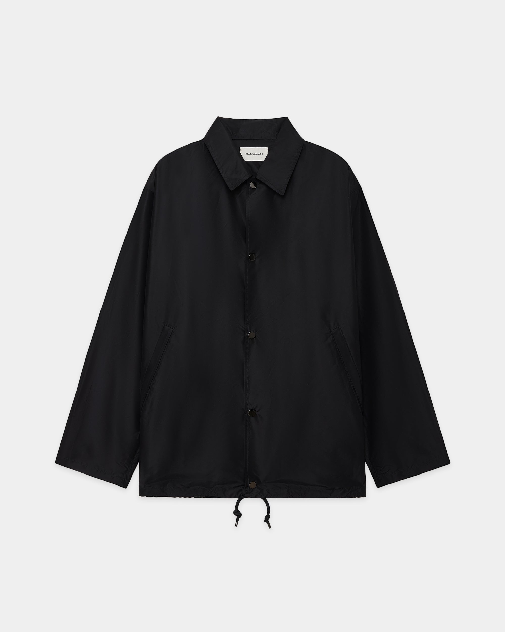 【PARKING別注】 オーガニックウール 2/80 ギャバジン / コーチジャケット, Black
