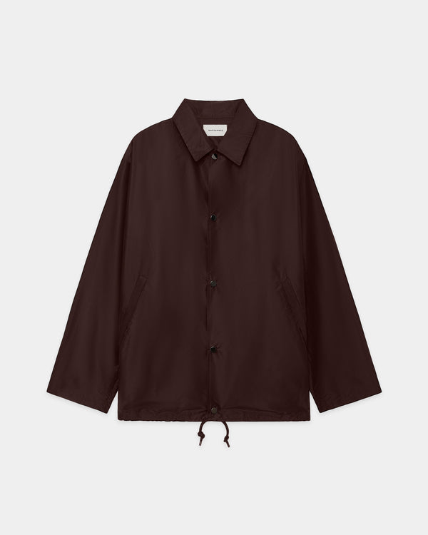 Organic Wool 2/80 Gabardine Parking-Coach Jacket, Olive Drab