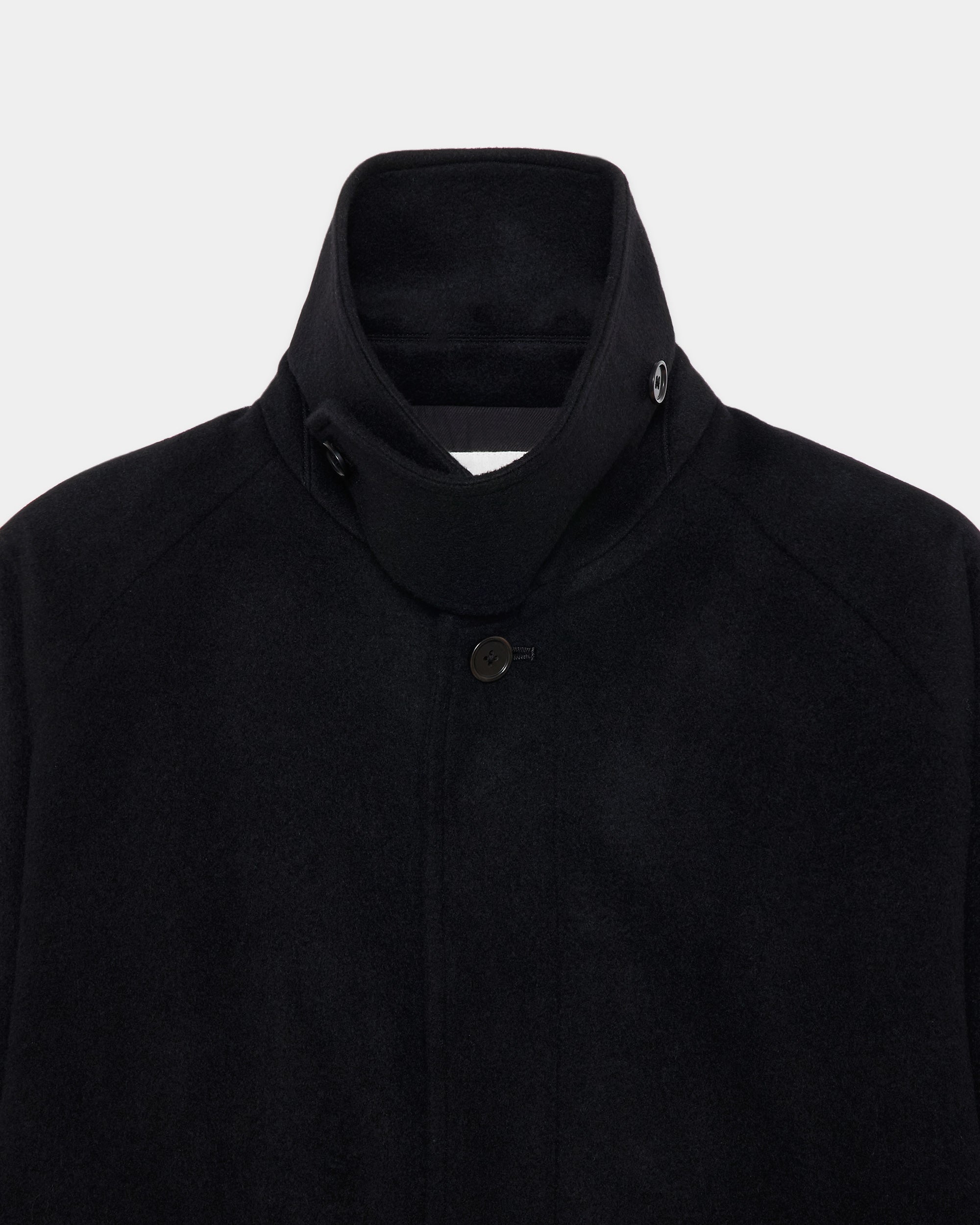 【PARKING別注】 カシミヤフランネル / フライングマンジャケット, Black