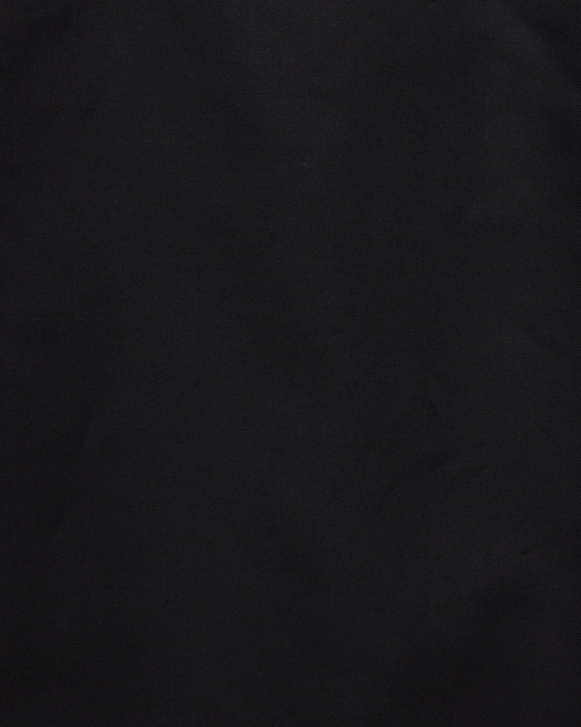 オーガニックGIZAギャバジン / フライフロントトレンチコート, Black