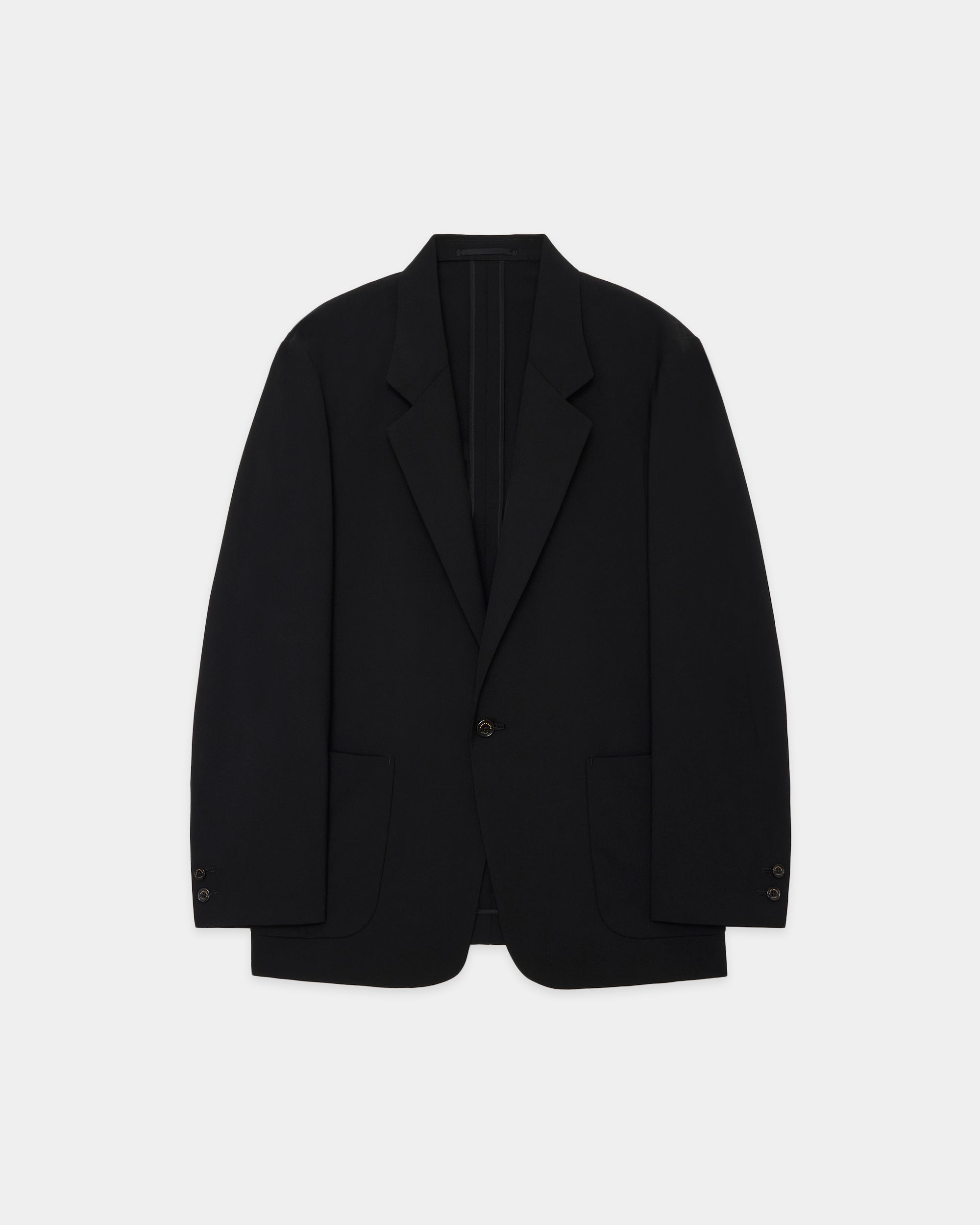 3/72 アルゼンチンウール トロピカル・サバイバル・クロス / マクファーソンジャケット, Black