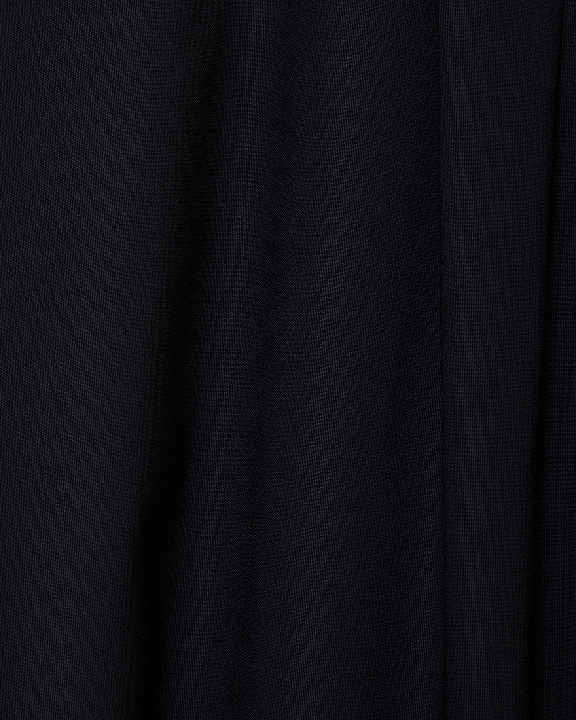 スーパー160s防縮ウールオックスフォード / イタリアンオープンカラーシャツ, Black