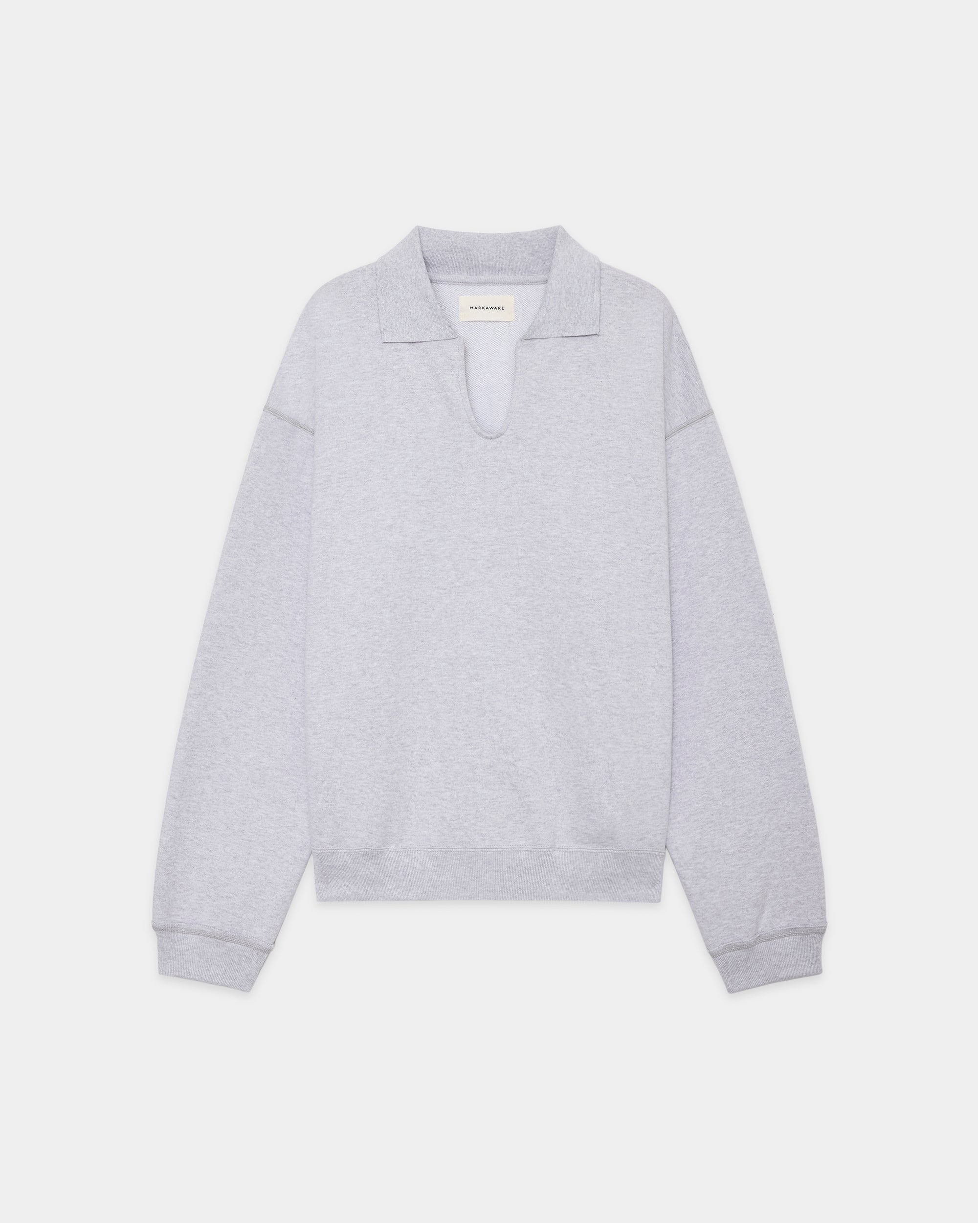 オーガニックコットンヘビー吊裏毛 / スキッパーコンフォートスウェット, Ash Gray