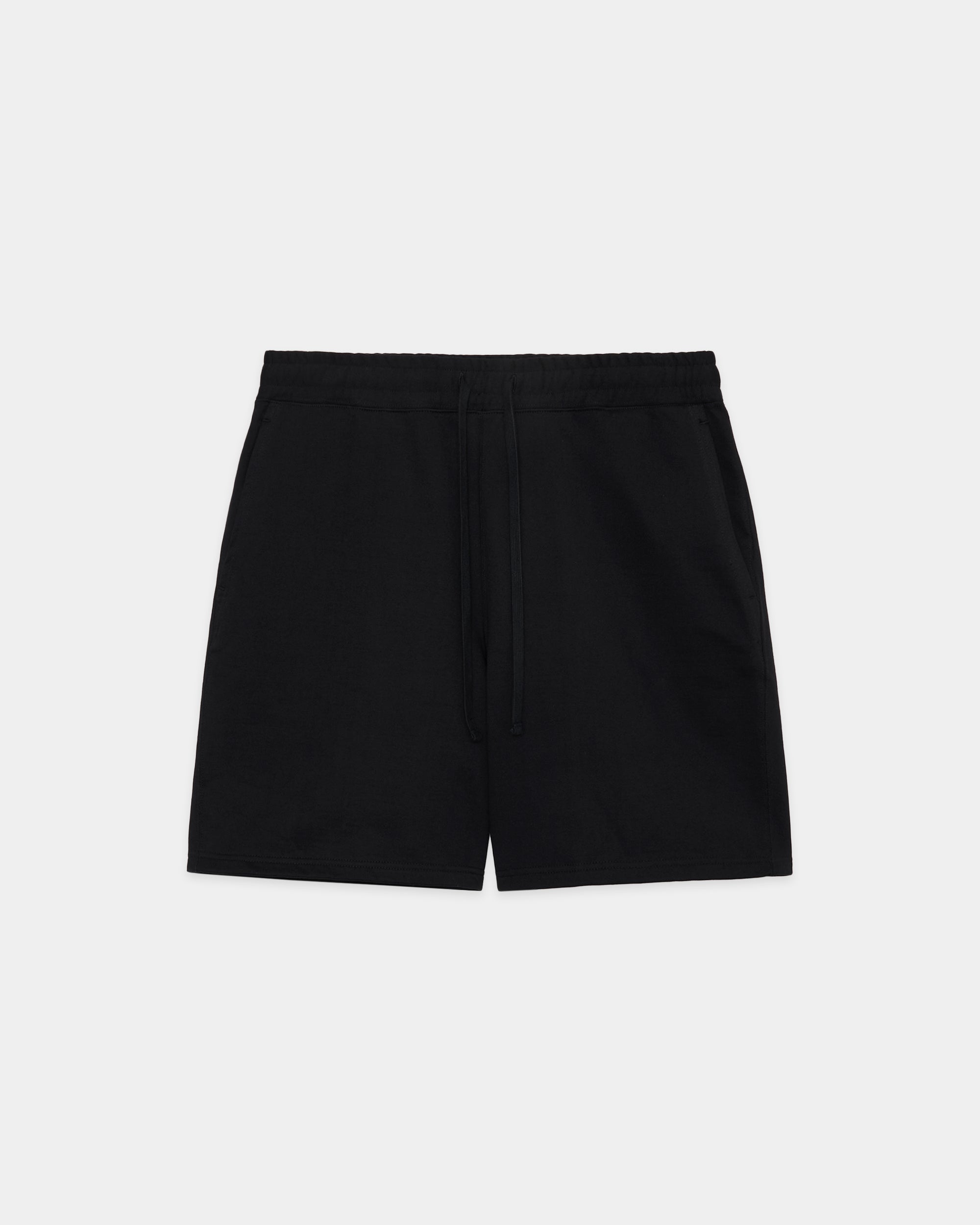 オーガニックコットンヘビー吊裏毛 / ジムショーツ, Black