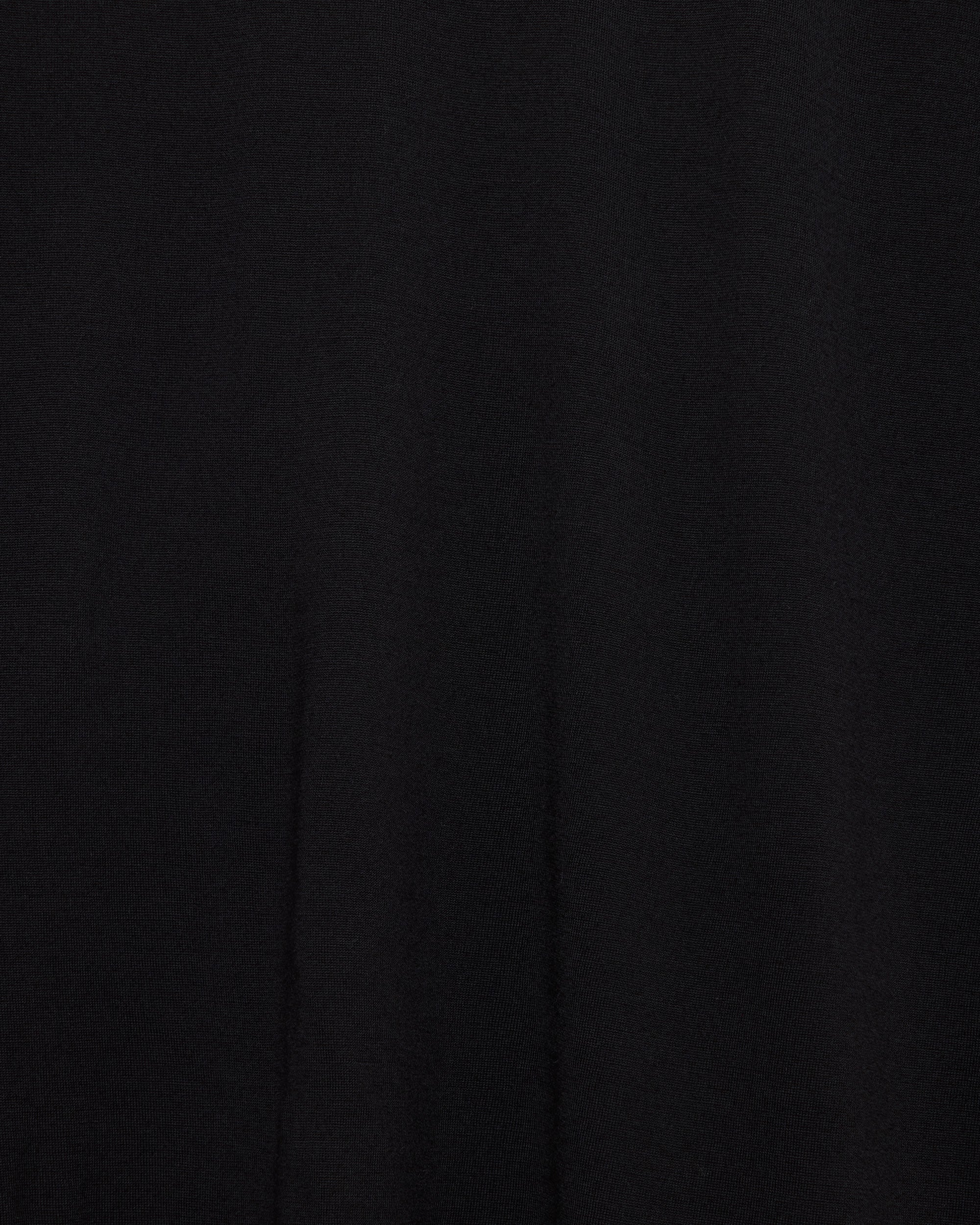 スーパー160sウール防縮天竺 / ロングスリーブTシャツ, Black